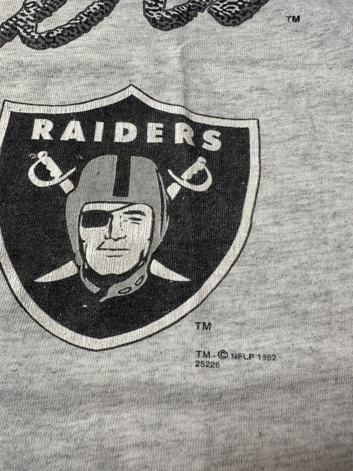 NFL Vintage 90s 1992 Oakland Raiders T Shirt Size US M / EU 48-50 / 2 - 9 Thumbnail