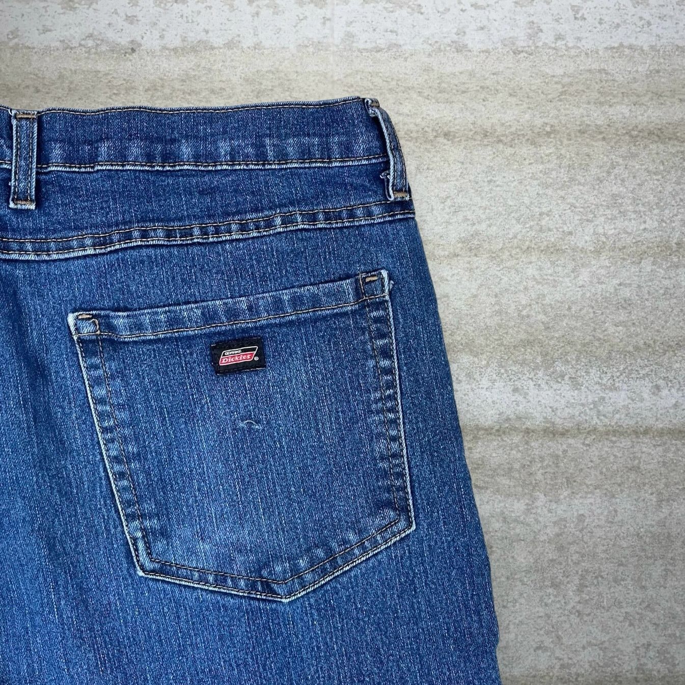 Dickies Vintage 90s Dickies Jeans 38x32 Relaxed Dark Wash Work Wear Size US 38 / EU 54 - 3 Thumbnail