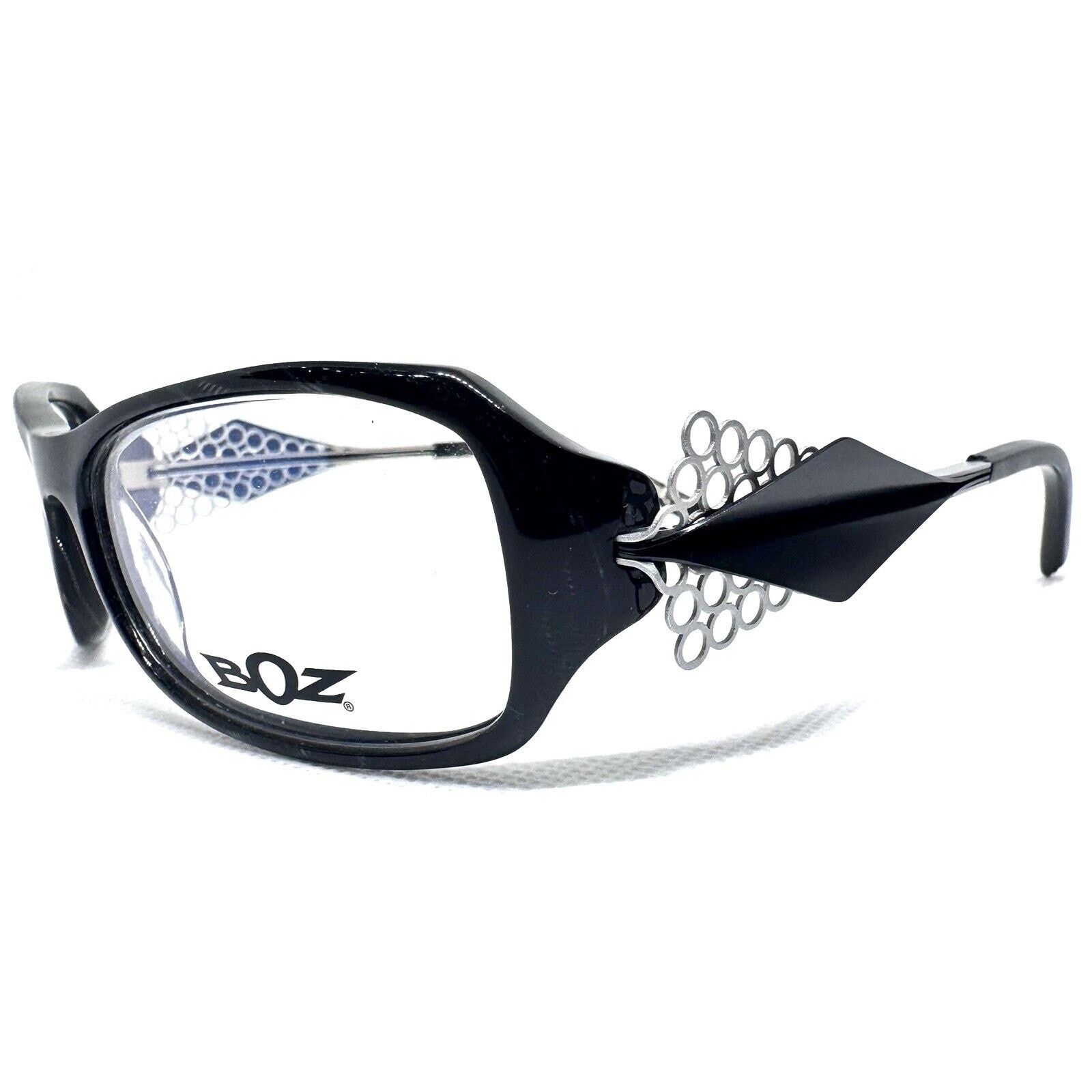 J.F. REY BOZ NUTS 0505 BLACK EYEGLASSES FRAME RX 54-15 FRANCE Size ONE SIZE - 6 Thumbnail
