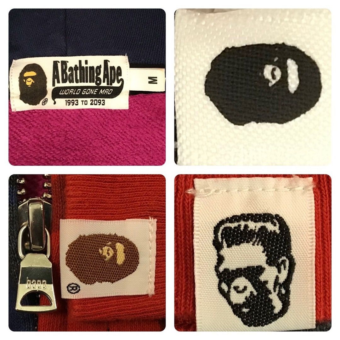 Bape BAPE Double Shark full zip hoodie crazy camo a bathing ape Size US M / EU 48-50 / 2 - 7 Thumbnail