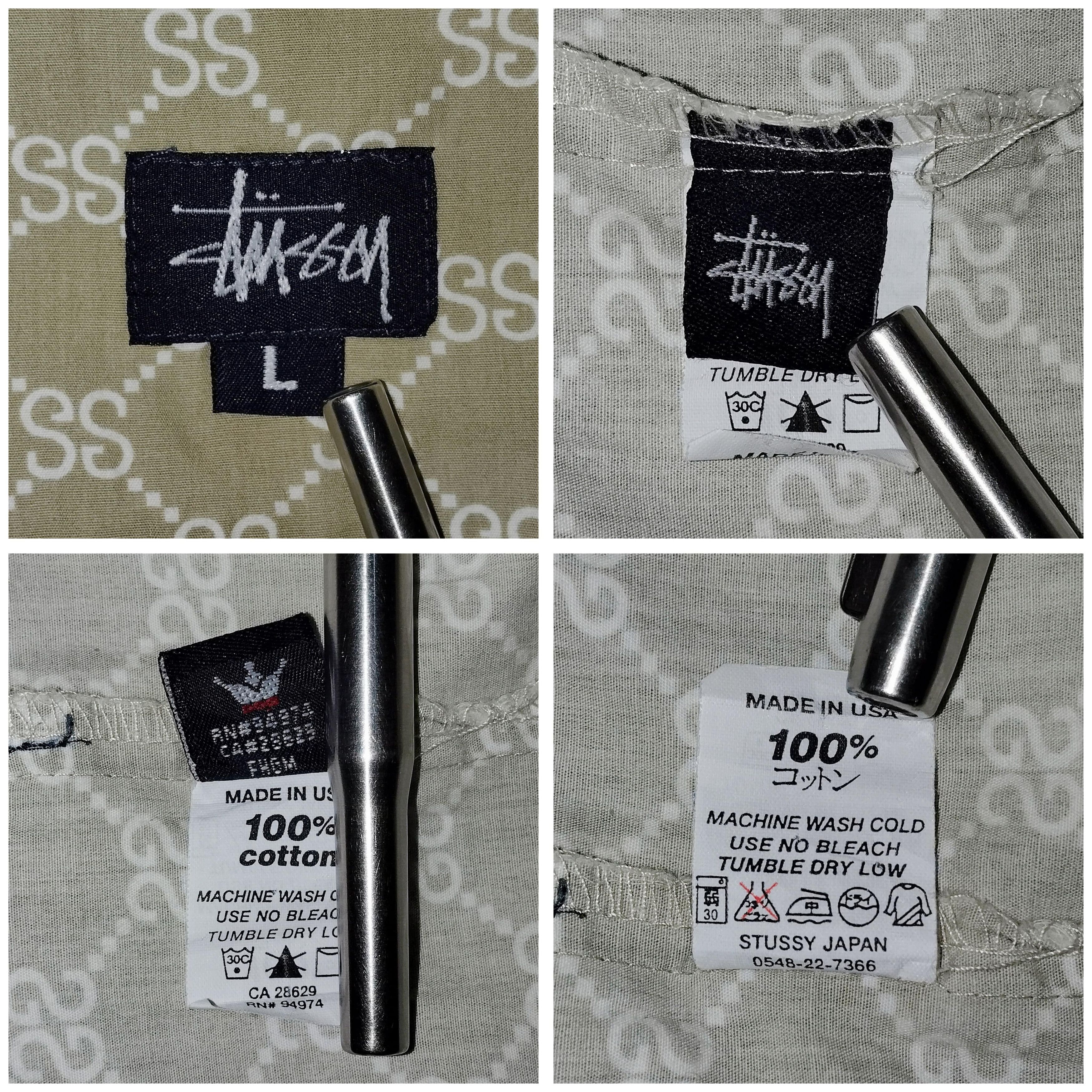 Stussy Vintage 2000 Stussy Monogram Button Up Size US L / EU 52-54 / 3 - 7 Thumbnail