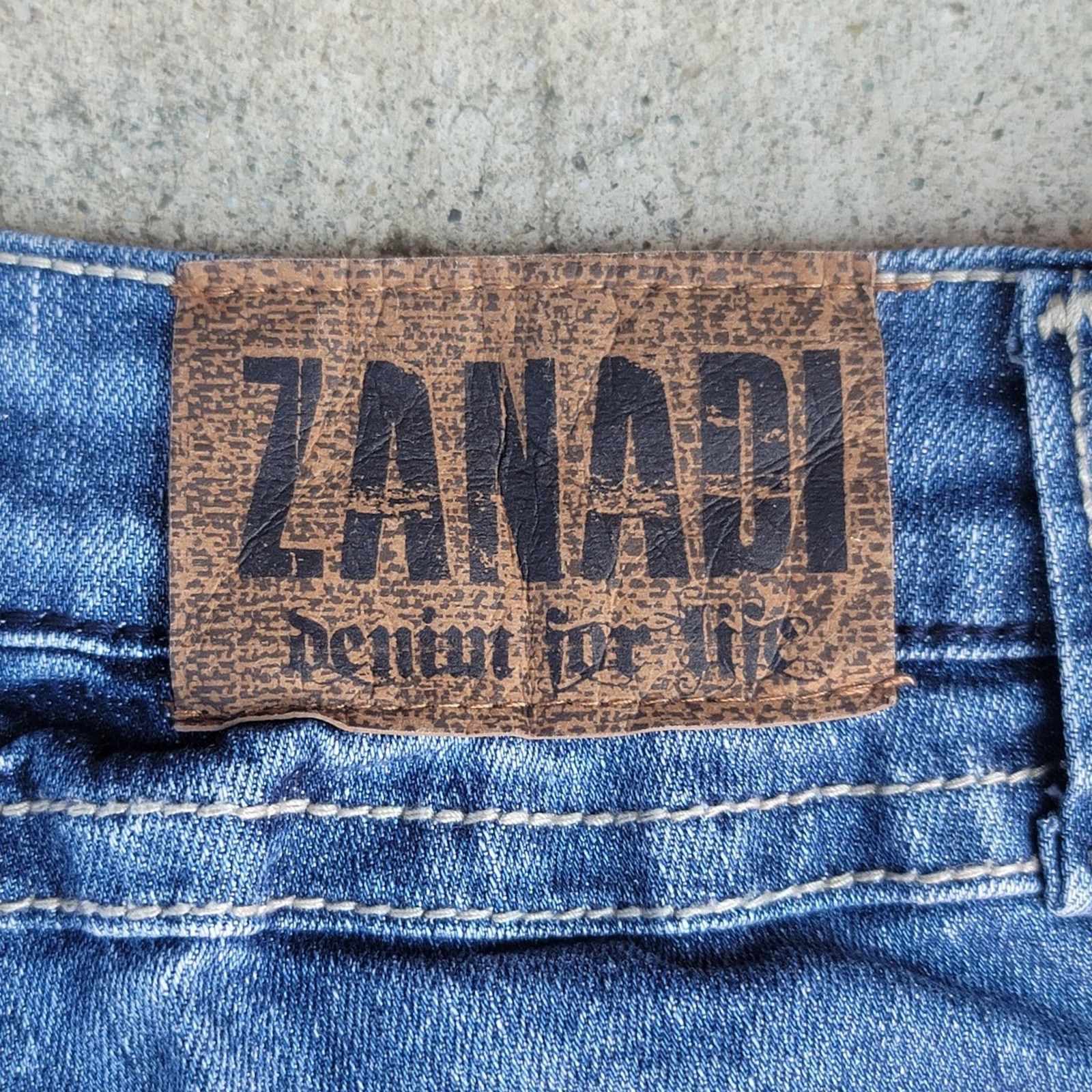 The Unbranded Brand Zanadi Embellished Flare Jeans Size 34" / US 12 / IT 48 - 6 Thumbnail