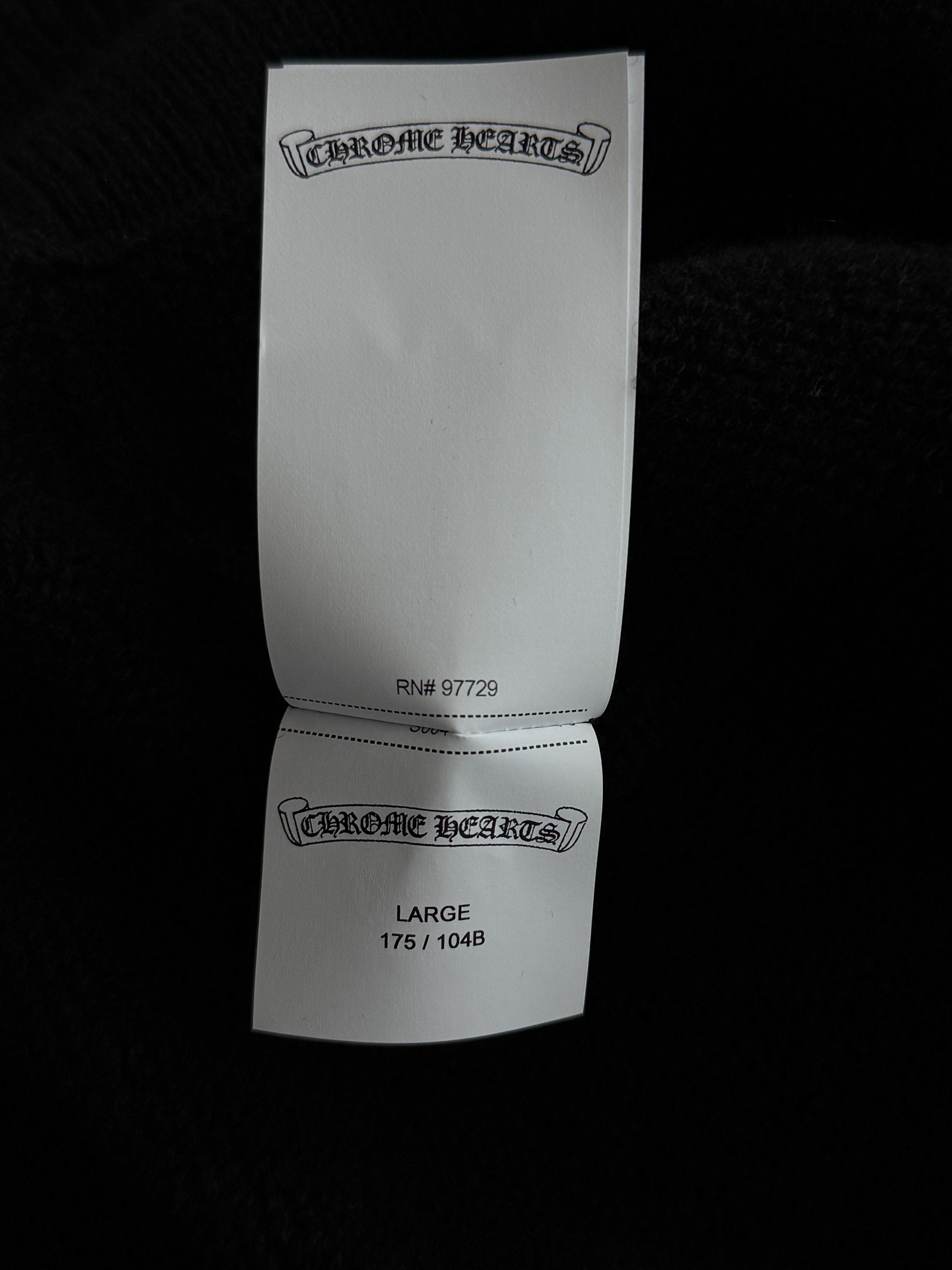 Chrome Hearts Chrome Hearts Black & White Floral Cashmere Hoodie Size US L / EU 52-54 / 3 - 6 Thumbnail
