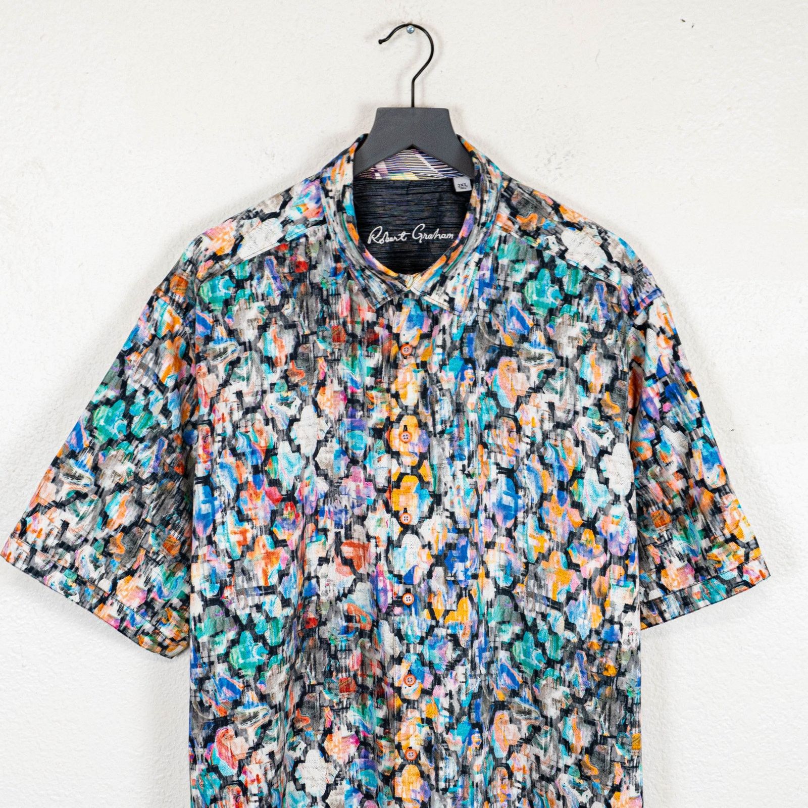 Robert Graham Robert Graham Abstract multi color shirt Short Sleeve 2XL Size US XXL / EU 58 / 5 - 2 Thumbnail