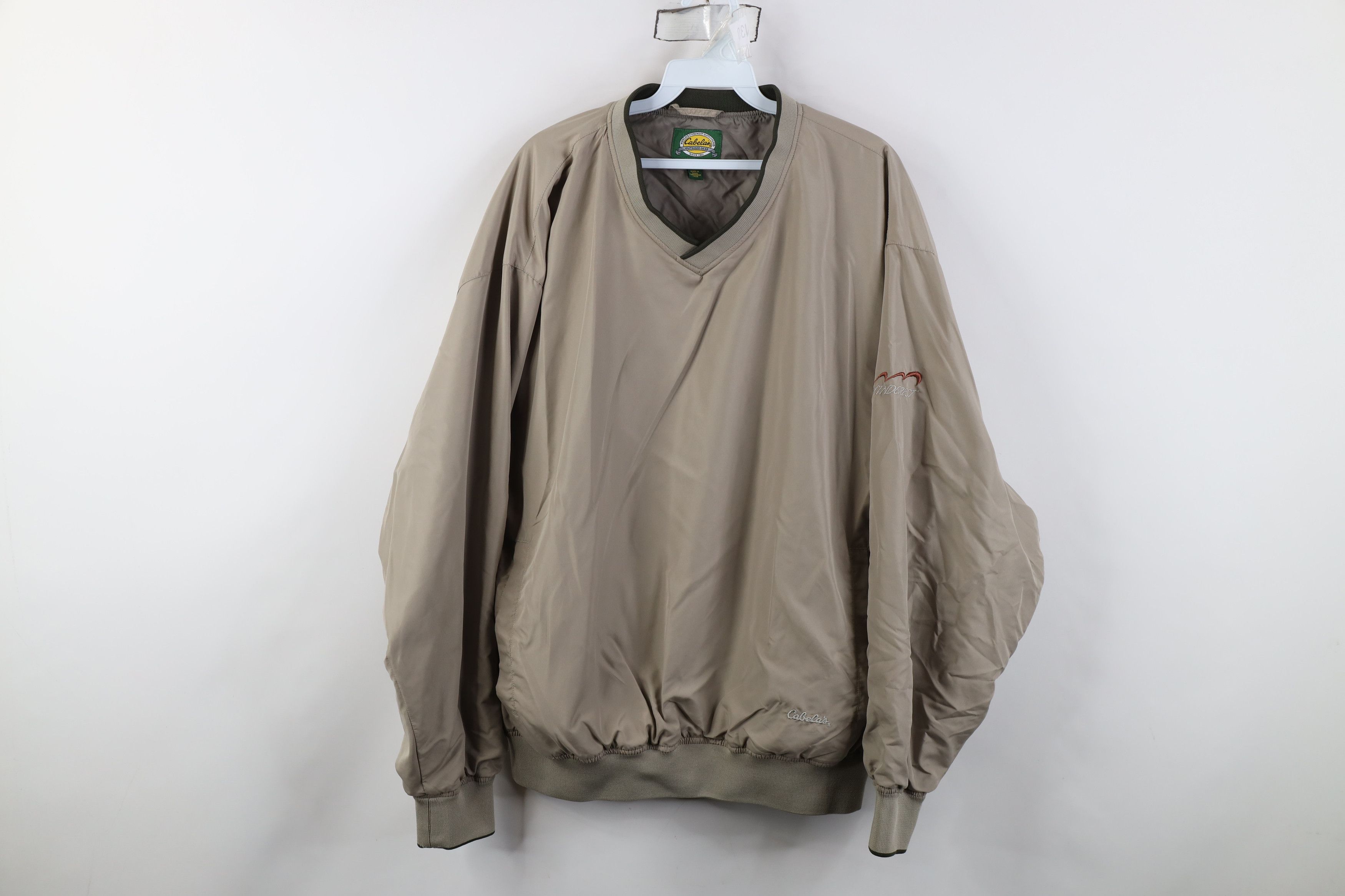 Cabelas Vintage Cabelas Pullover Windbreaker Jacket Beige Khaki Tan Size US L / EU 52-54 / 3 - 1 Thumbnail