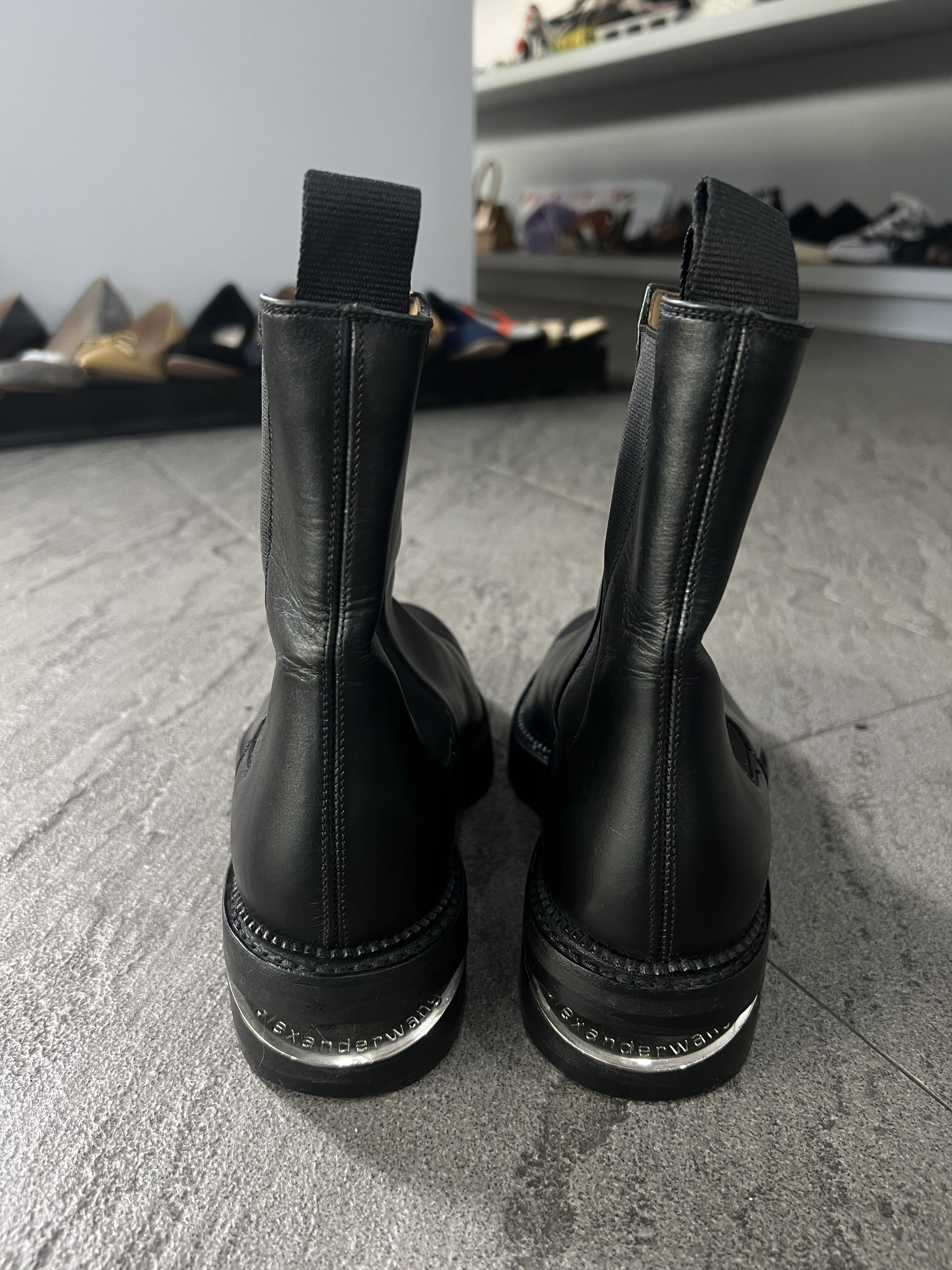 Alexander Wang Alexander Wang Chelsea Boots Black Leather EU37.5 Size US 7.5 / IT 37.5 - 6 Thumbnail