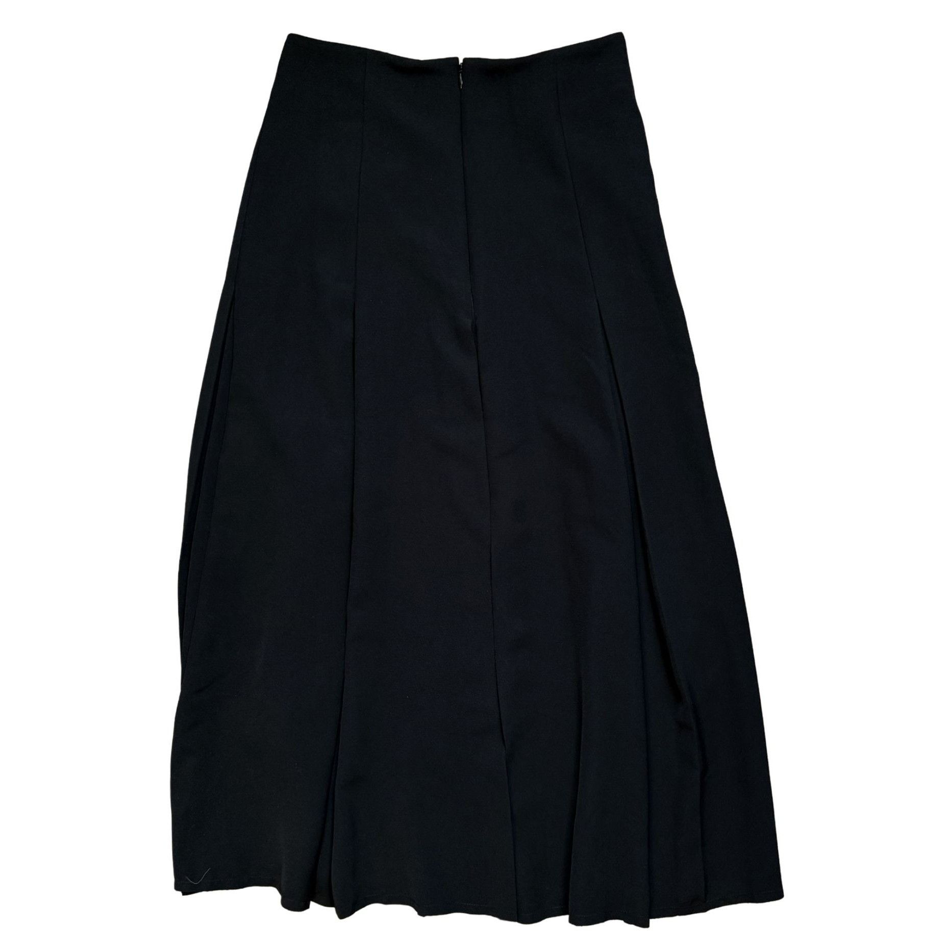 Other Harris Tapper Ava Skirt Black Drape Suiting NWT $629 6 Size 28" / US 6 / IT 42 - 3 Thumbnail