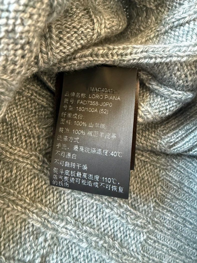 Loro Piana Loro Piana Men's Cashmere Cable Knit Sweater- Size US L / EU 52-54 / 3 - 5 Thumbnail