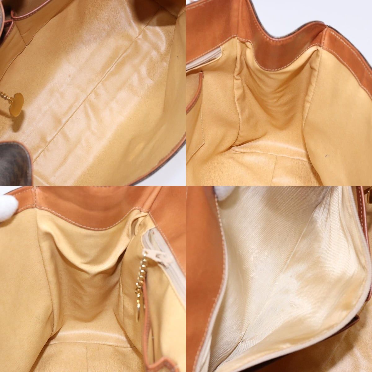 Celine CELINE Macadam Canvas Hand Bag Pvc Leather Brown Gold Size ONE SIZE - 12 Thumbnail