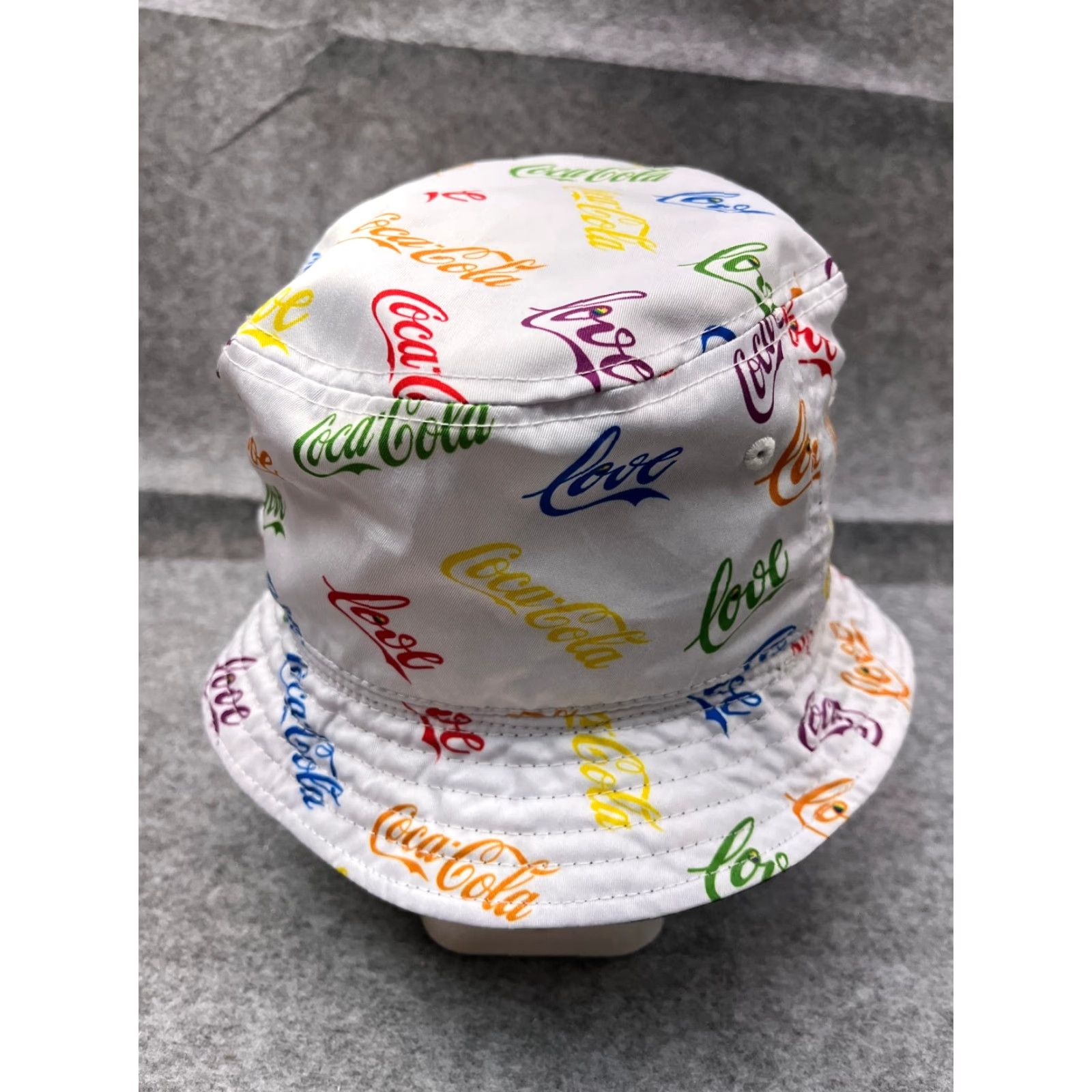 Vintage Coca Cola Hat Cap Strap Back Adult Rainbow AOP Cotton Love Pride Reversible Size ONE SIZE - 6 Thumbnail