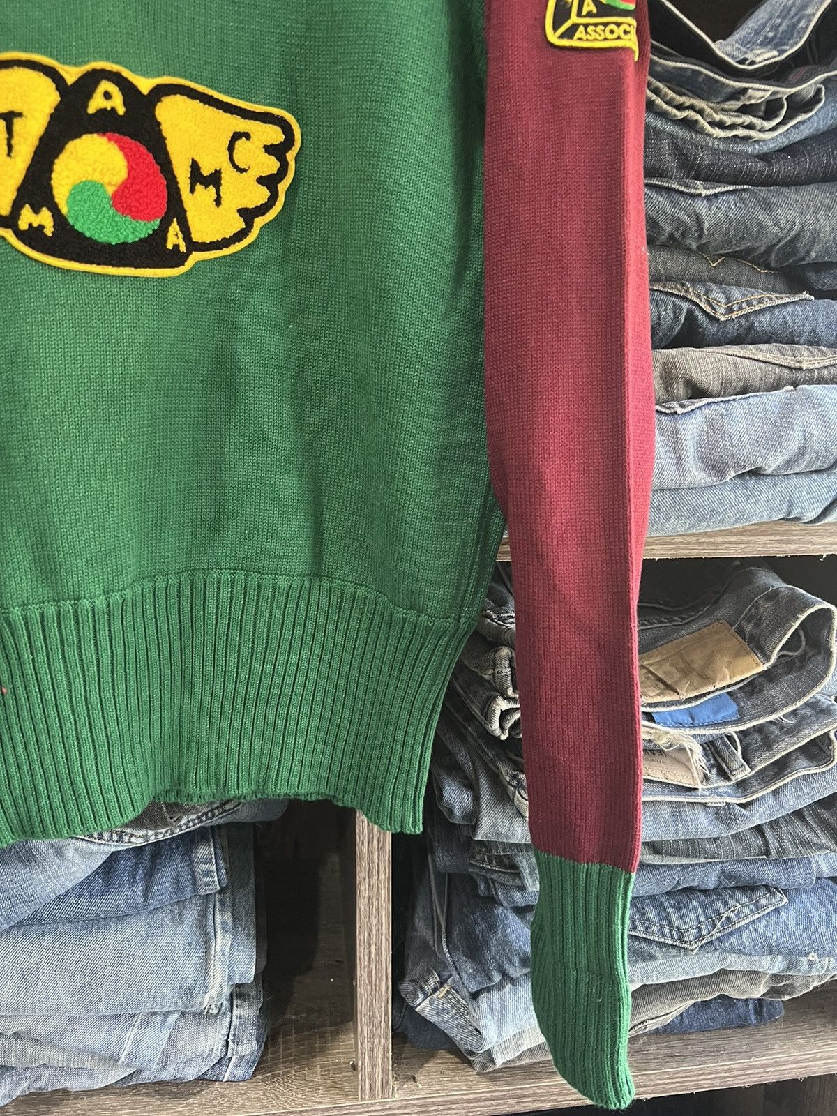 Japanese Brand 🔥Attraction American Motorcycle Association Knit Sweater Size US S / EU 44-46 / 1 - 9 Thumbnail