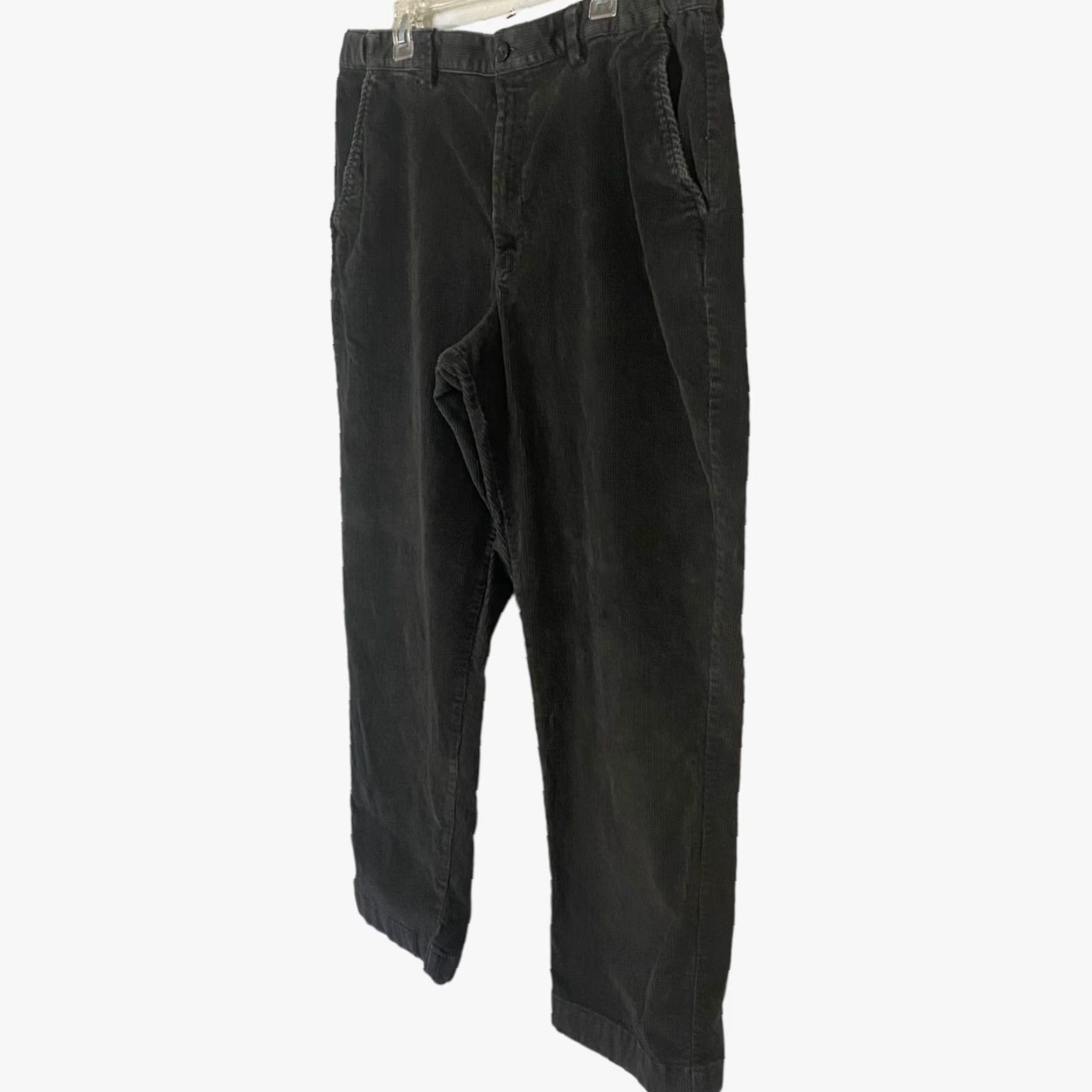 Vintage VINTAGE L.L. Bean Men's Corduroy Pants Flat Front Stretch Casual Waist 38X30 Gray Size US 38 / EU 54 - 2 Thumbnail