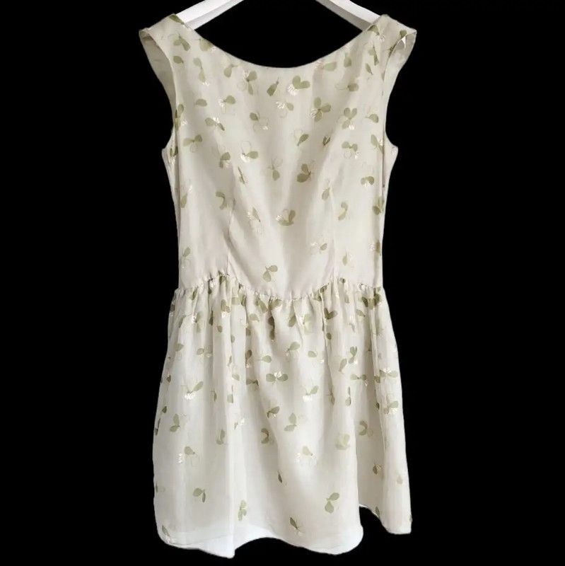 Valentino Valentino Summer Green Silk Floral Dress 0089 Size M / US 6-8 / IT 42-44 - 1 Thumbnail