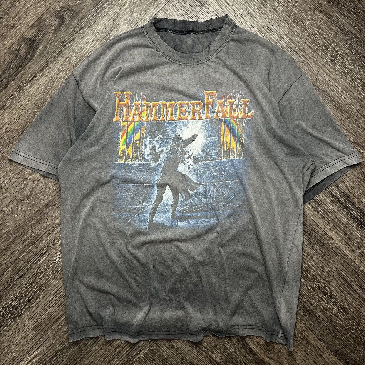 Band Tees × Vintage Vintage 90’s Hammerfall T-Shirt Size US XL / EU 56 / 4 - 1 Thumbnail