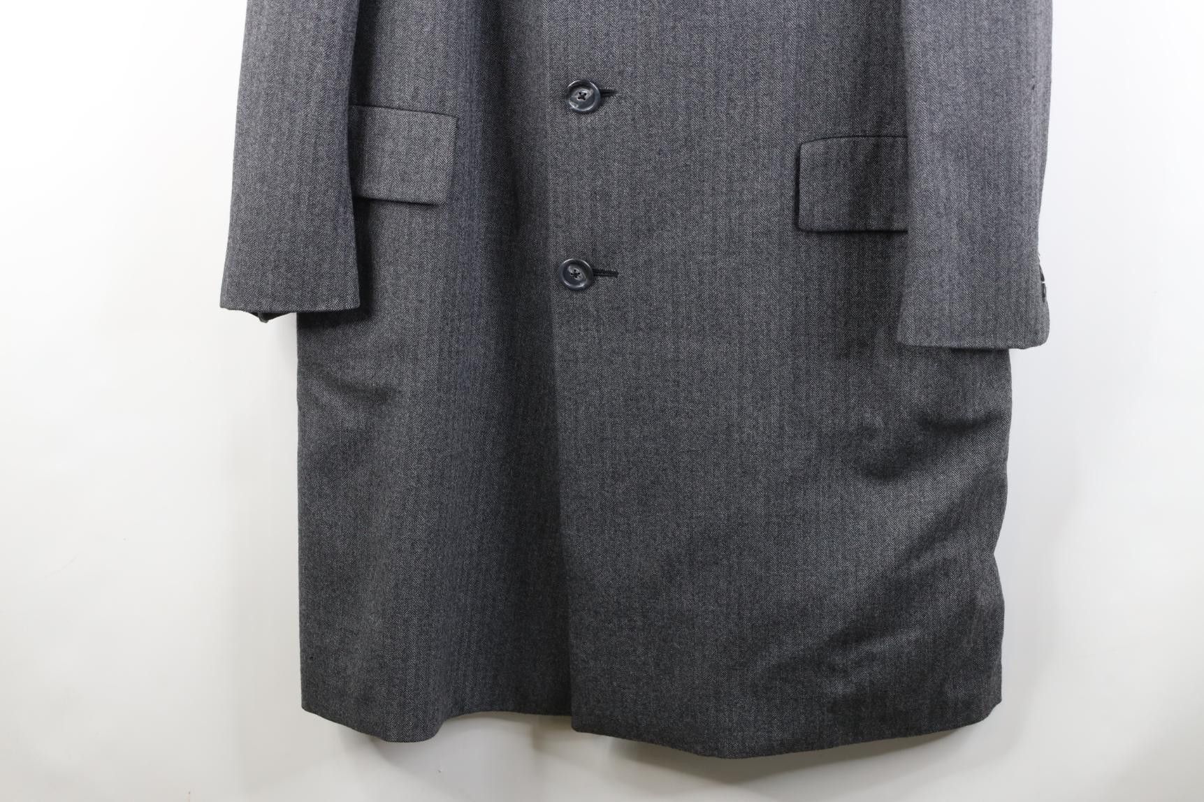 Vintage Vintage 60s 70s Streetwear Herringbone Overcoat Jacket USA Size US XXL / EU 58 / 5 - 3 Thumbnail
