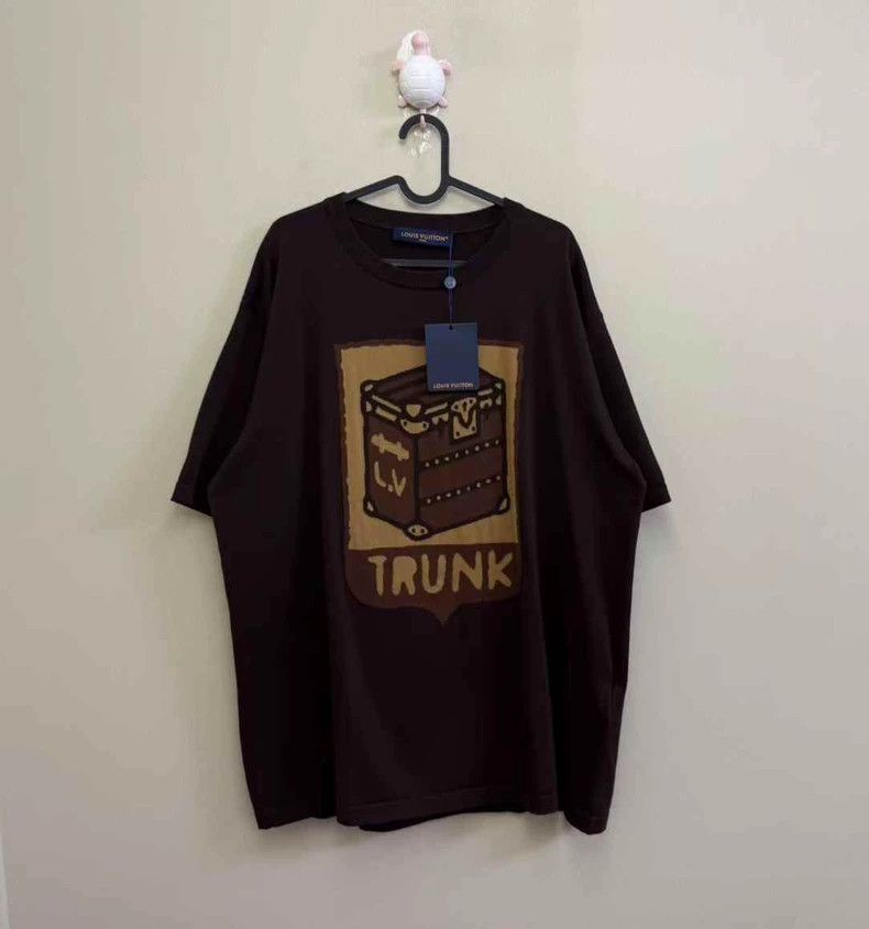 Louis Vuitton Louis Vuitton Trunk Logo Knit T-Shirt-yf Size US L / EU 52-54 / 3 - 1 Thumbnail