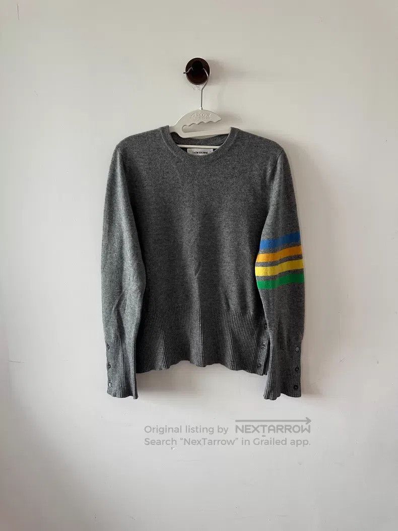 Thom Browne Thom Browne Grey Cashmere Sweater Size US S / EU 44-46 / 1 - 1 Thumbnail