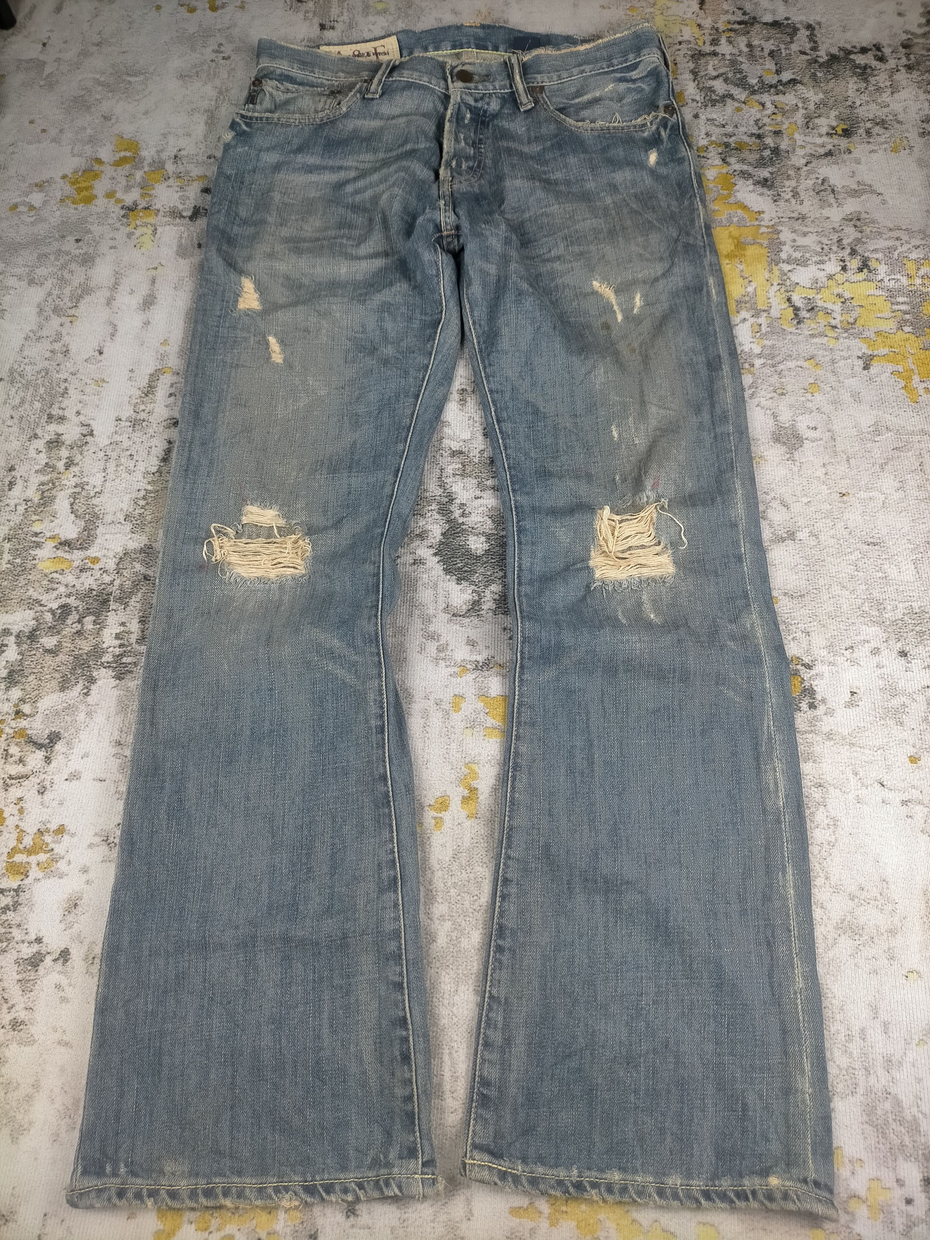 Tornado Mart Vintage Flare Abercrombie & Fitch Distressed Jeans Size US 30 / EU 46 - 1 Thumbnail