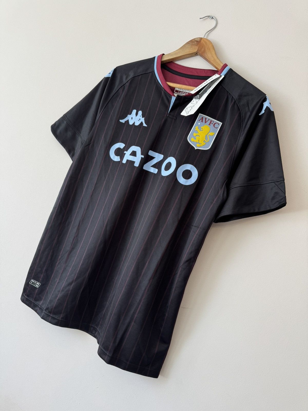Kappa NWT Aston Villa 2020-2021 Away Soccer Jersey Football Shirt Size US L / EU 52-54 / 3 - 3 Thumbnail