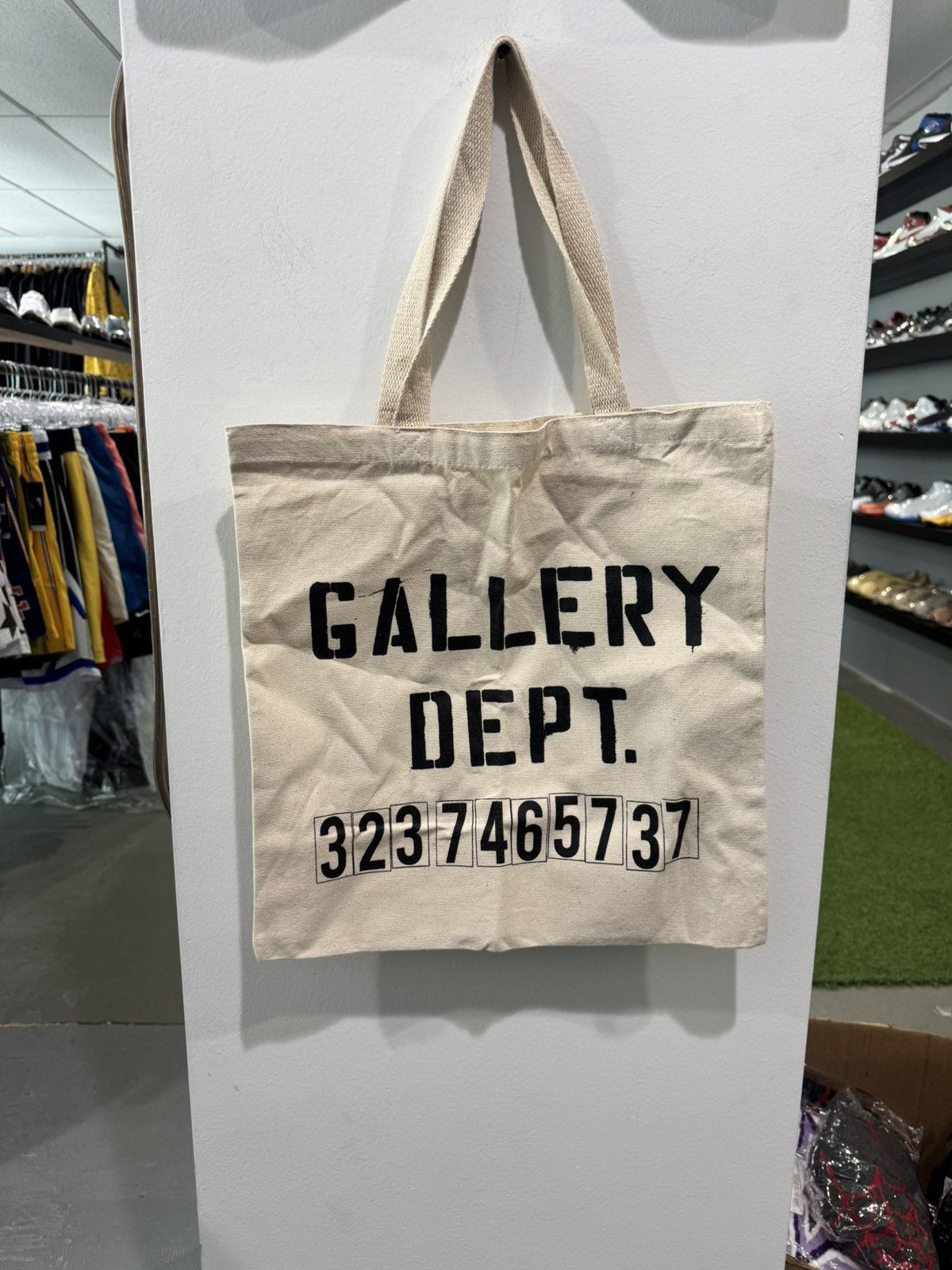 Gallery Dept. Keeping Jeans Alive Tote Bag in Beige, Men's
