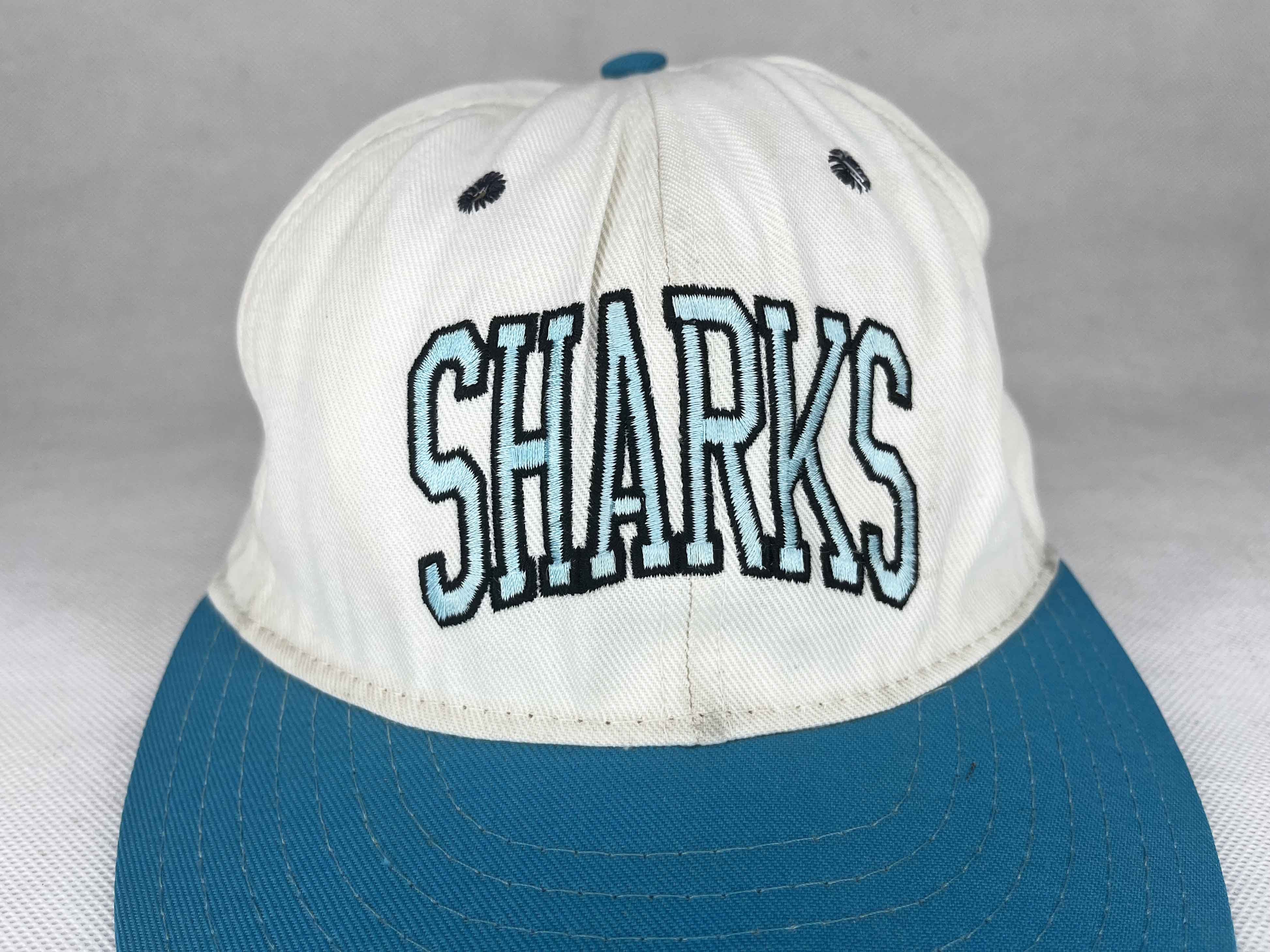 NHL Vintage Annco Double Logo NHL San Jose Sharks Hockey Cap Hat Size ONE SIZE - 2 Thumbnail