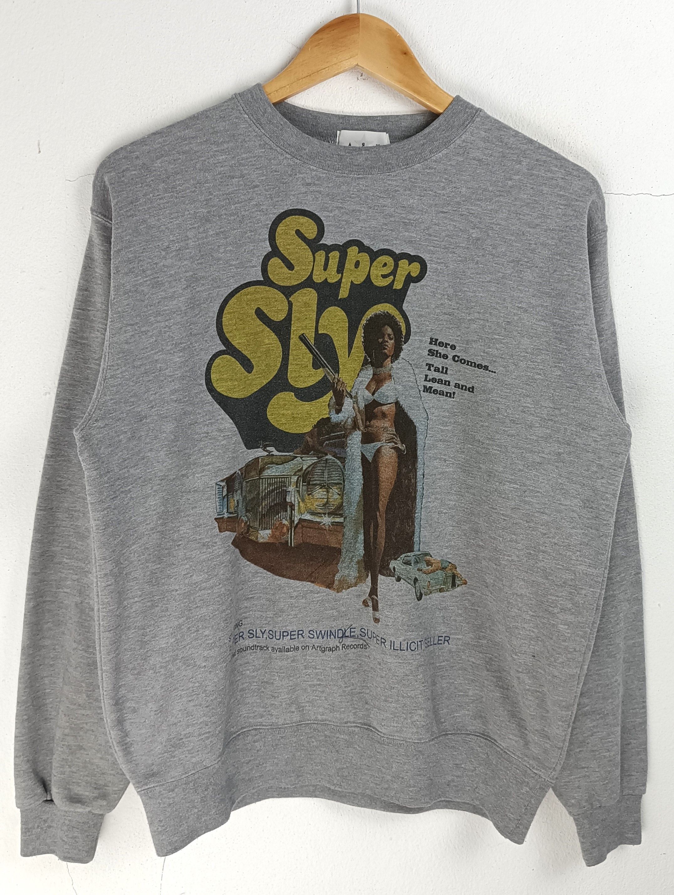 Japanese Brand VINTAGE SUPER SLY TALL, LEAN & MEAN SEXY HUMOR SWETSHIRT Size US M / EU 48-50 / 2 - 3 Thumbnail