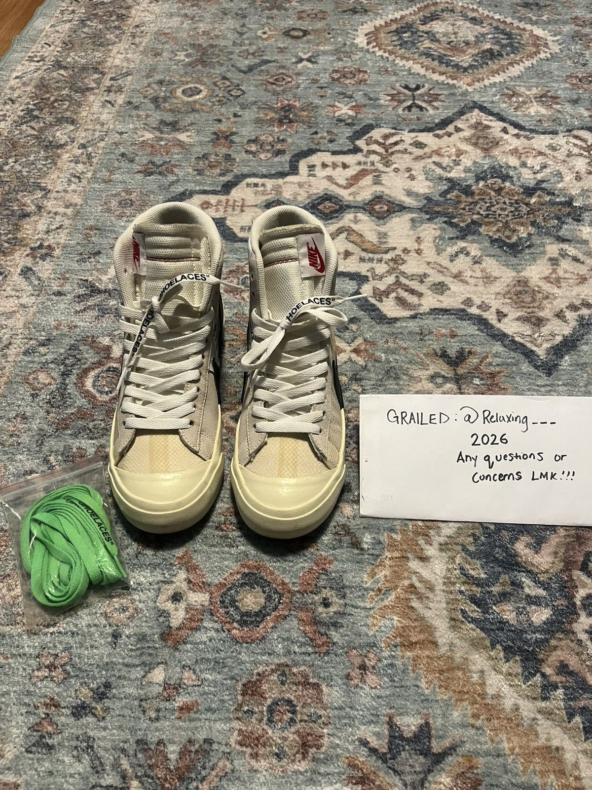 Nike × Off-White Nike OFF WHITE Blazer Mid “THE TEN” Size US 8 / EU 41 - 1 Thumbnail