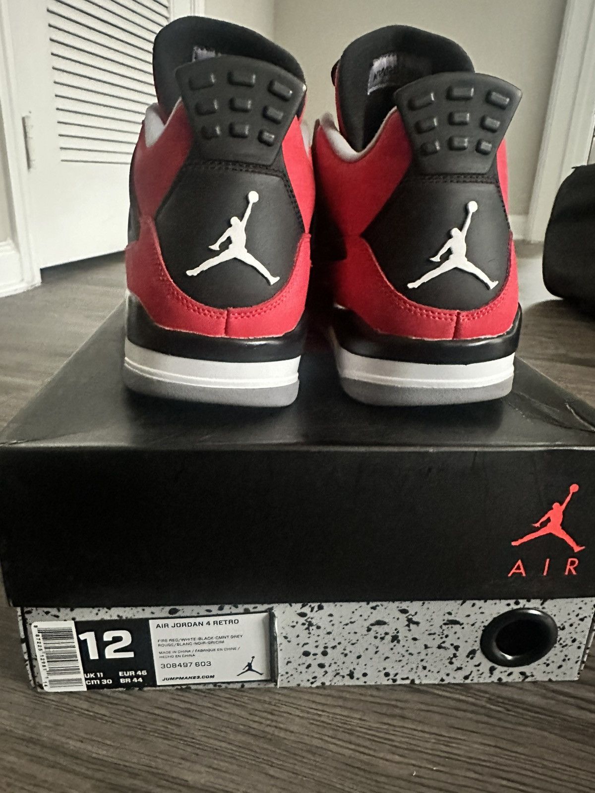 Nike Air Jordan 4 Retro Toro Bravo Size US 12 / EU 45 - 4 Thumbnail