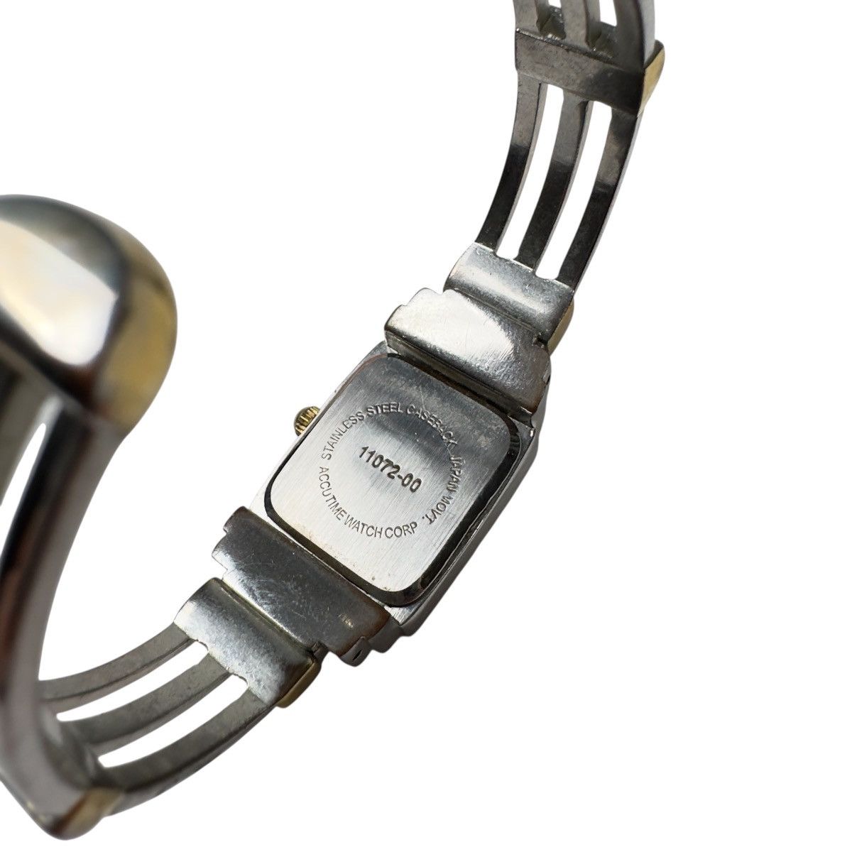 Vintage Vivani Quartz Hinged Cuff Wristwatch Silver Roman Analog VTG Size ONE SIZE - 6 Thumbnail