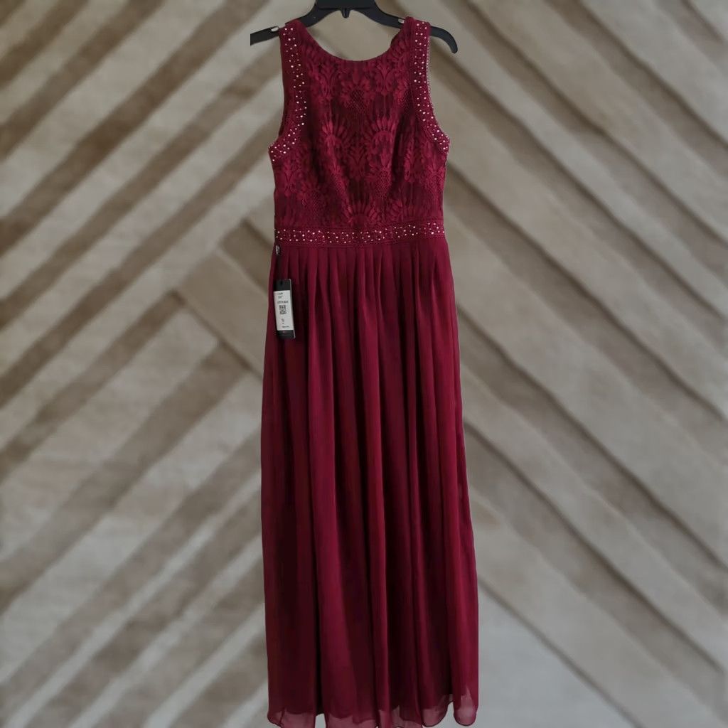ever pretty red sequin dress plus size red carpet dresses Ever-Pretty Plus Size Sequin Cape Sleeve  V-Neck Formal Dress Maxi Dress In Burgundy Size 26