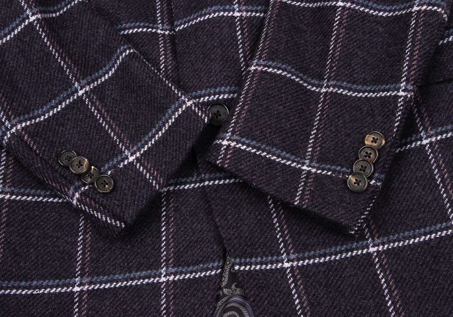 Etro Wool Check Jacket in Purple Size 52 Size US L / EU 52-54 / 3 - 7 Thumbnail