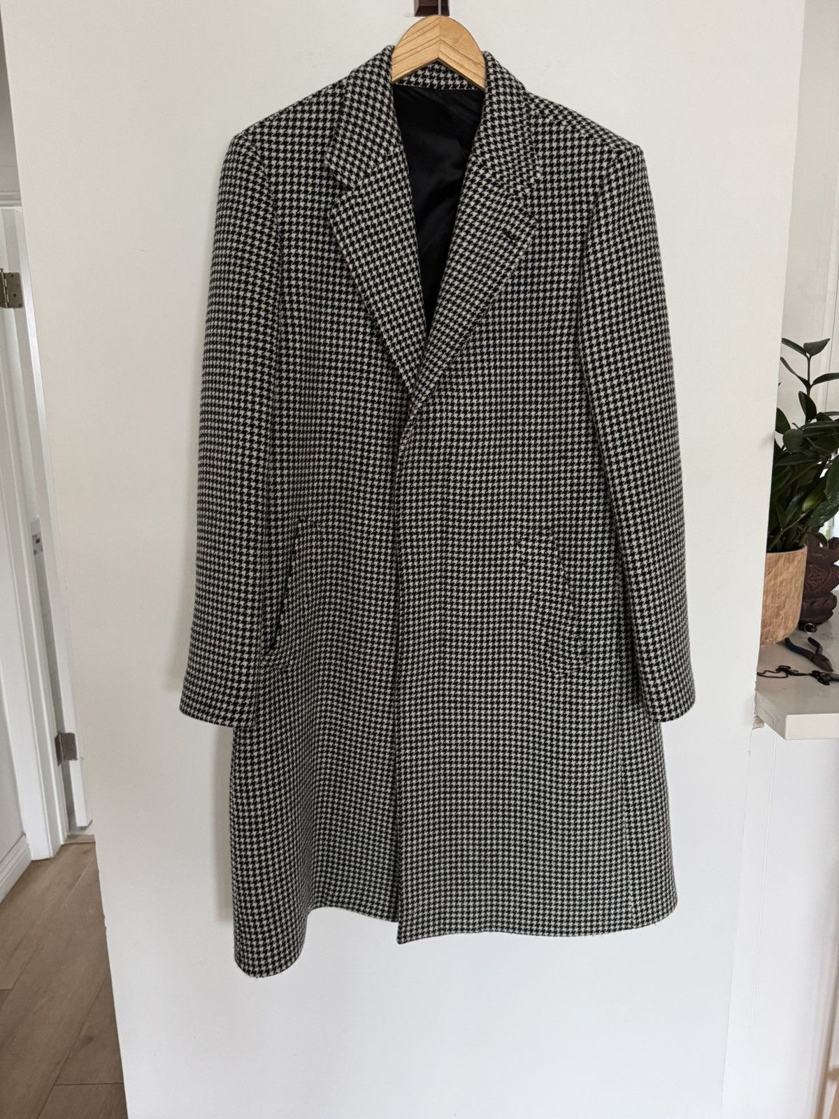 Celine Houndstooth Coat | Grailed
