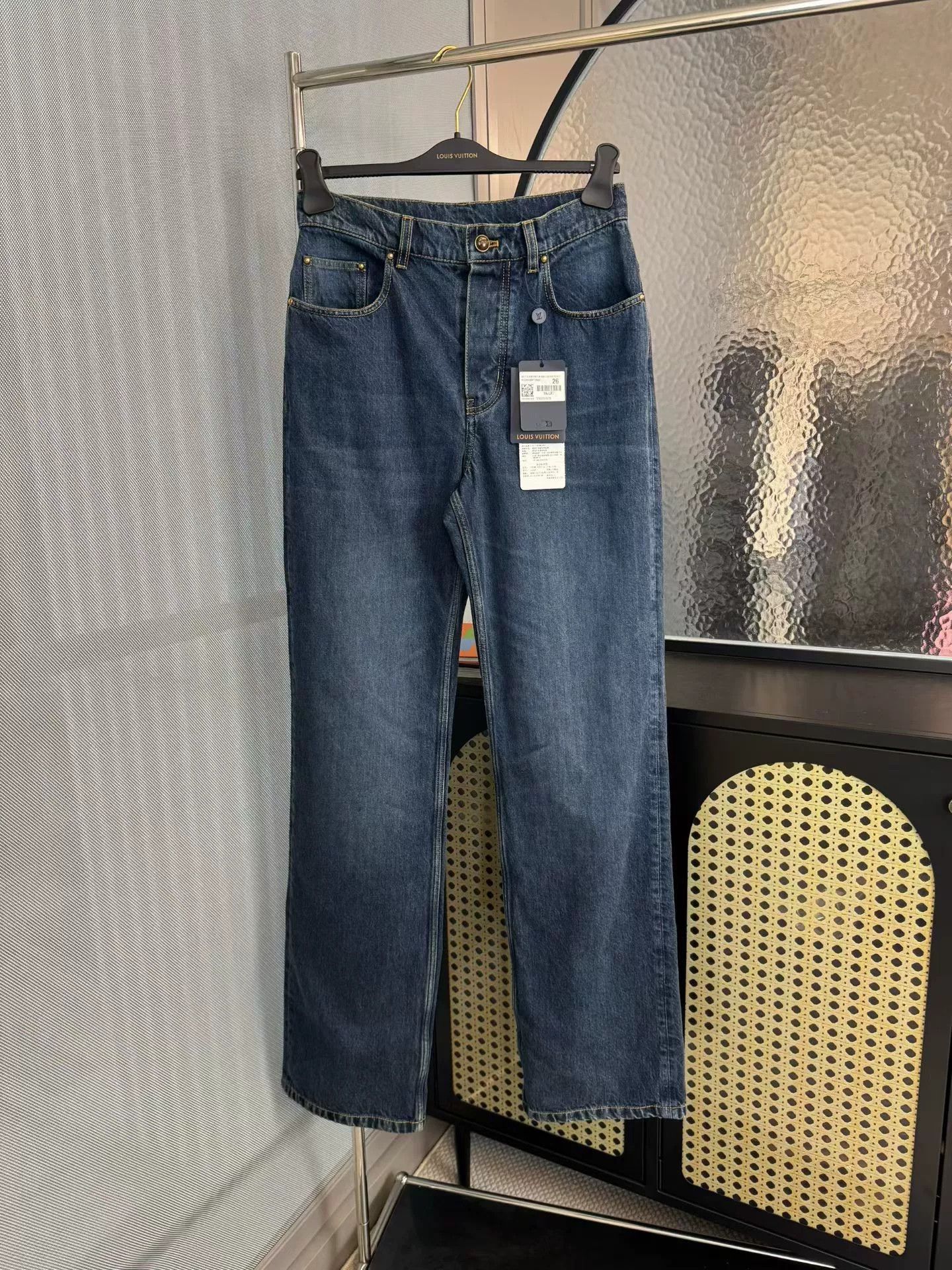 Louis Vuitton Louis Vuitton Monogram Leather Patch Denim Jeans 26 Size US 26 / EU 42 - 1 Thumbnail