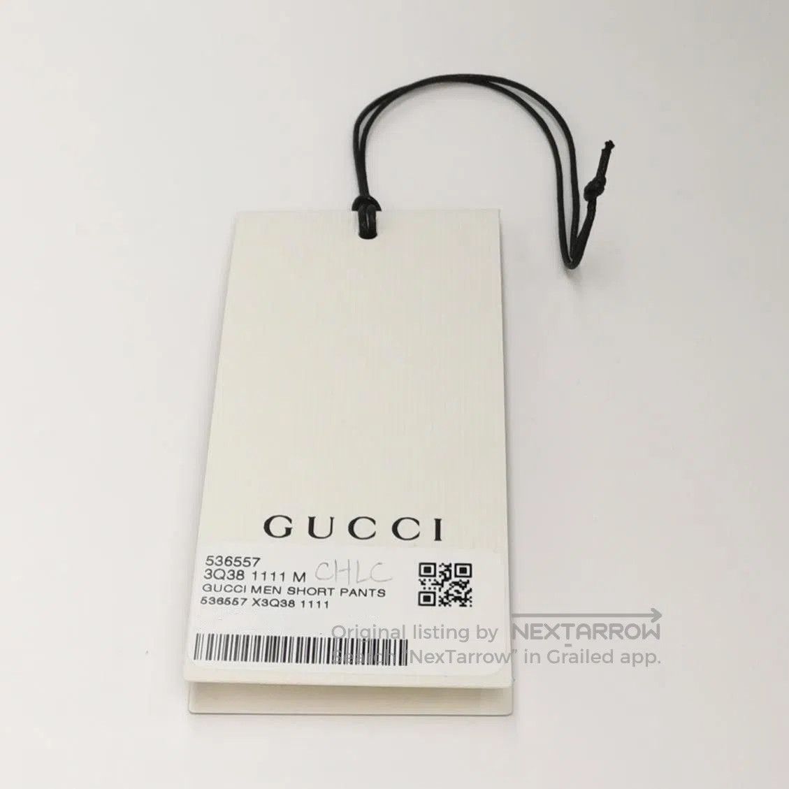 Gucci Gucci XXL Gray Cotton Drawstring Shorts. Size US 44 / EU 60 - 3 Thumbnail