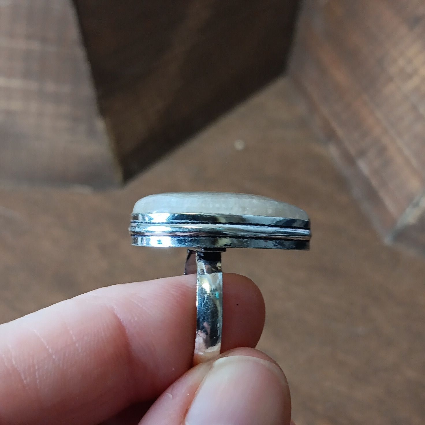 Other Sri Lankan Moonstone gemstone ring, sz 7 Size ONE SIZE - 4 Thumbnail