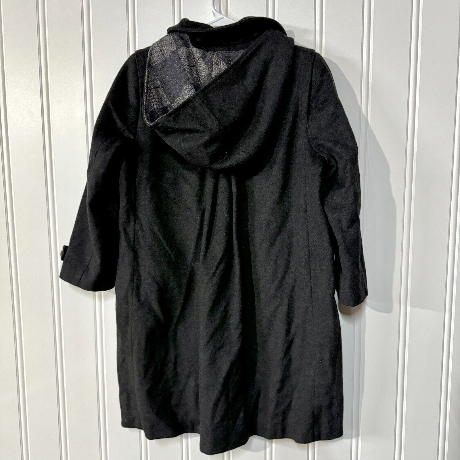 Other John Free Pea Coat Wood Button Down Hood Wool Blend Sz 38/M Size M / US 6-8 / IT 42-44 - 7 Thumbnail