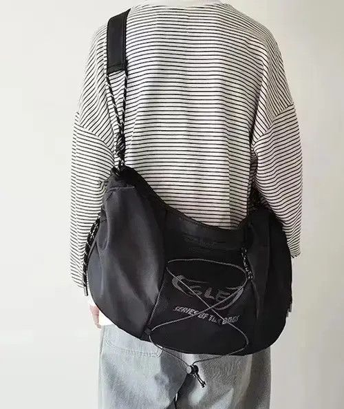 Hypebeast Fashion Hiphop rope sling side bag messenger crossbody bag Size ONE SIZE - 2 Thumbnail
