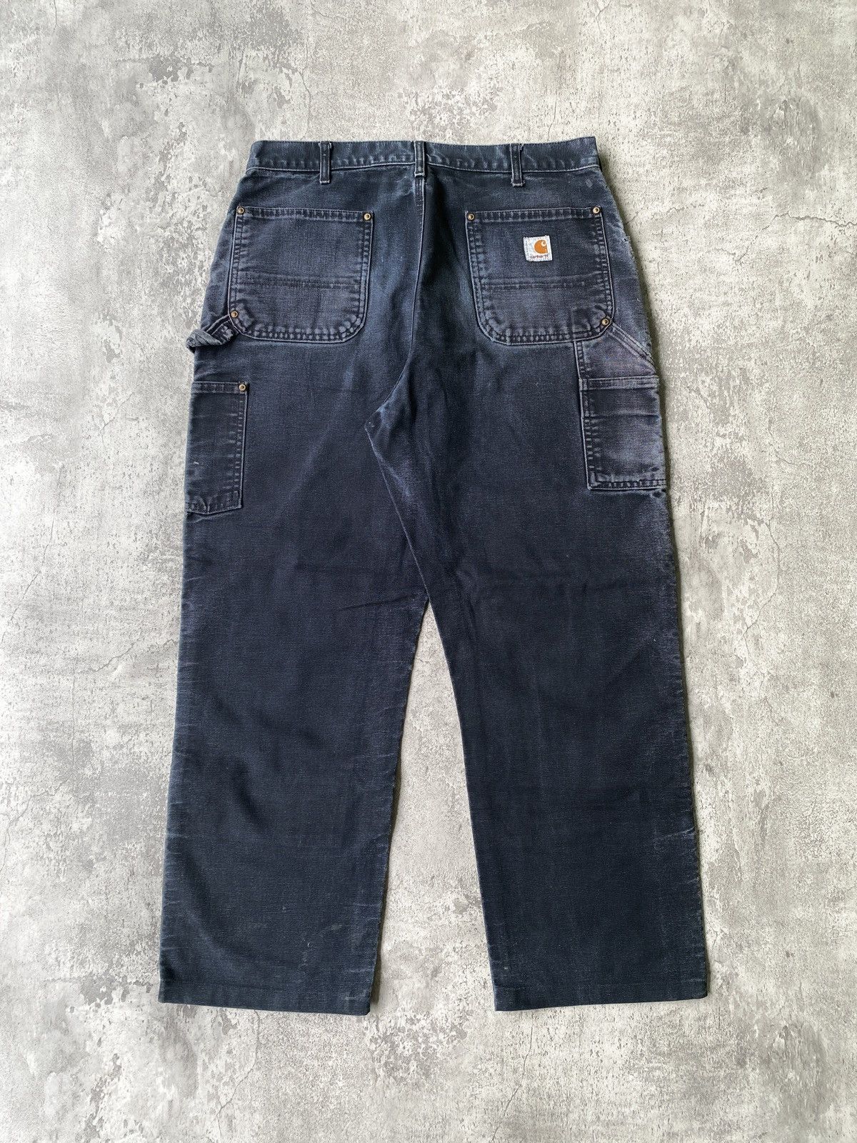 Carhartt Distressed Faded Vintage Carhartt Double Knee B01 Black Size US 36 / EU 52 - 2 Thumbnail