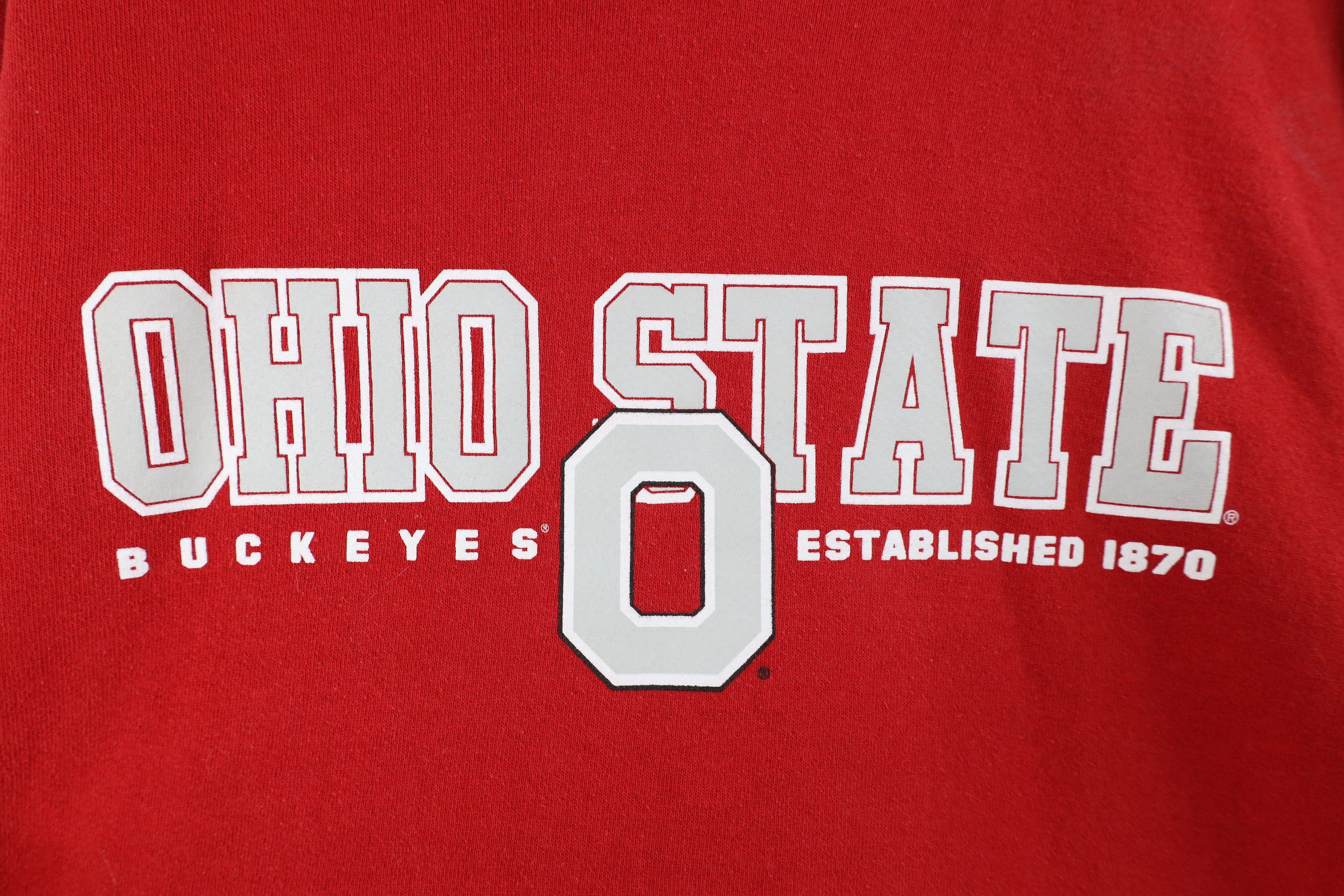 Russell Athletic × Vintage Vintage 90s Russell Athletic Ohio State University Hoodie Size US XXL / EU 58 / 5 - 4 Thumbnail