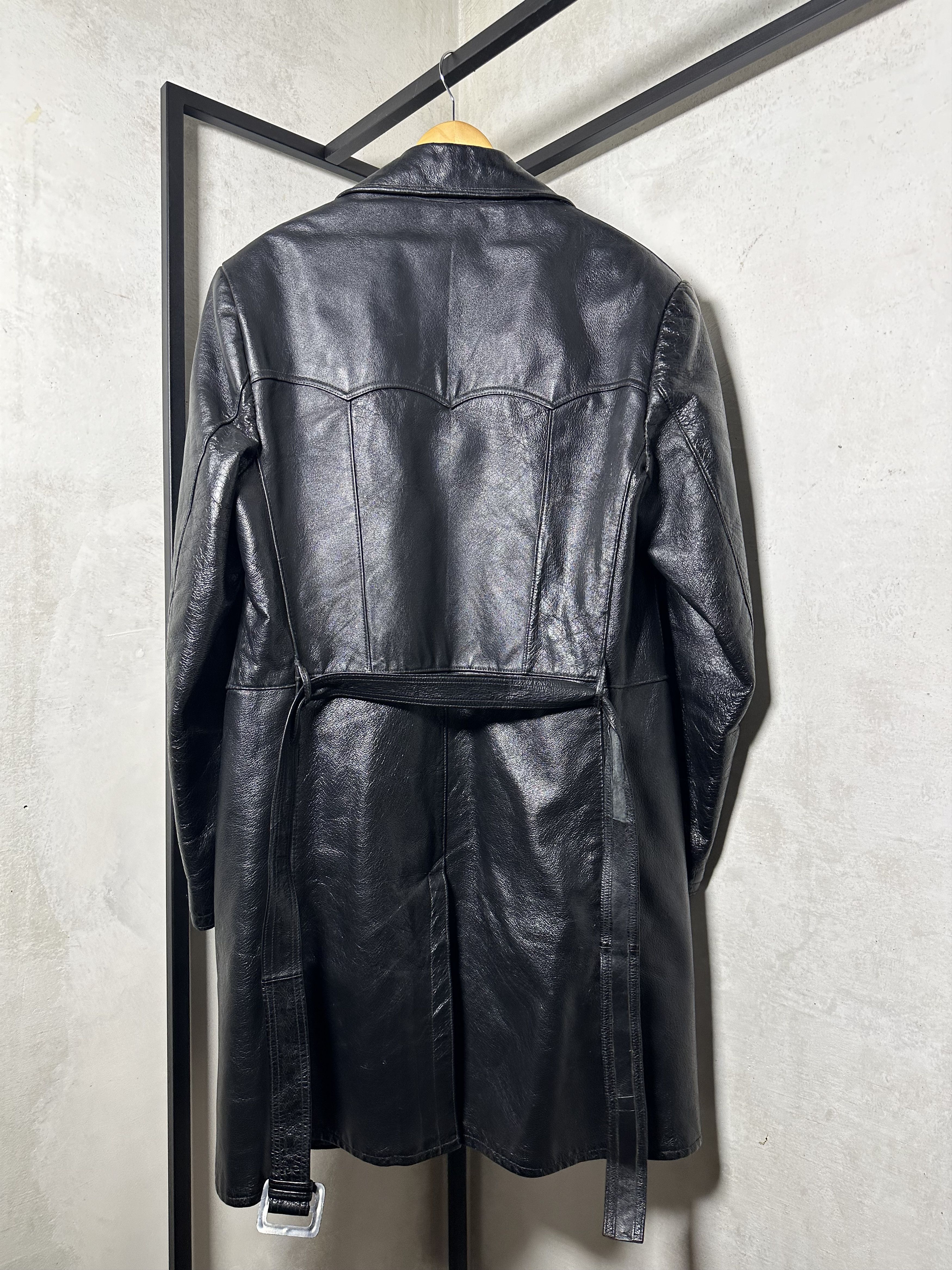 Genuine Leather Vintage Calfskin Leather Brown Coat Size US L / EU 52-54 / 3 - 12 Thumbnail
