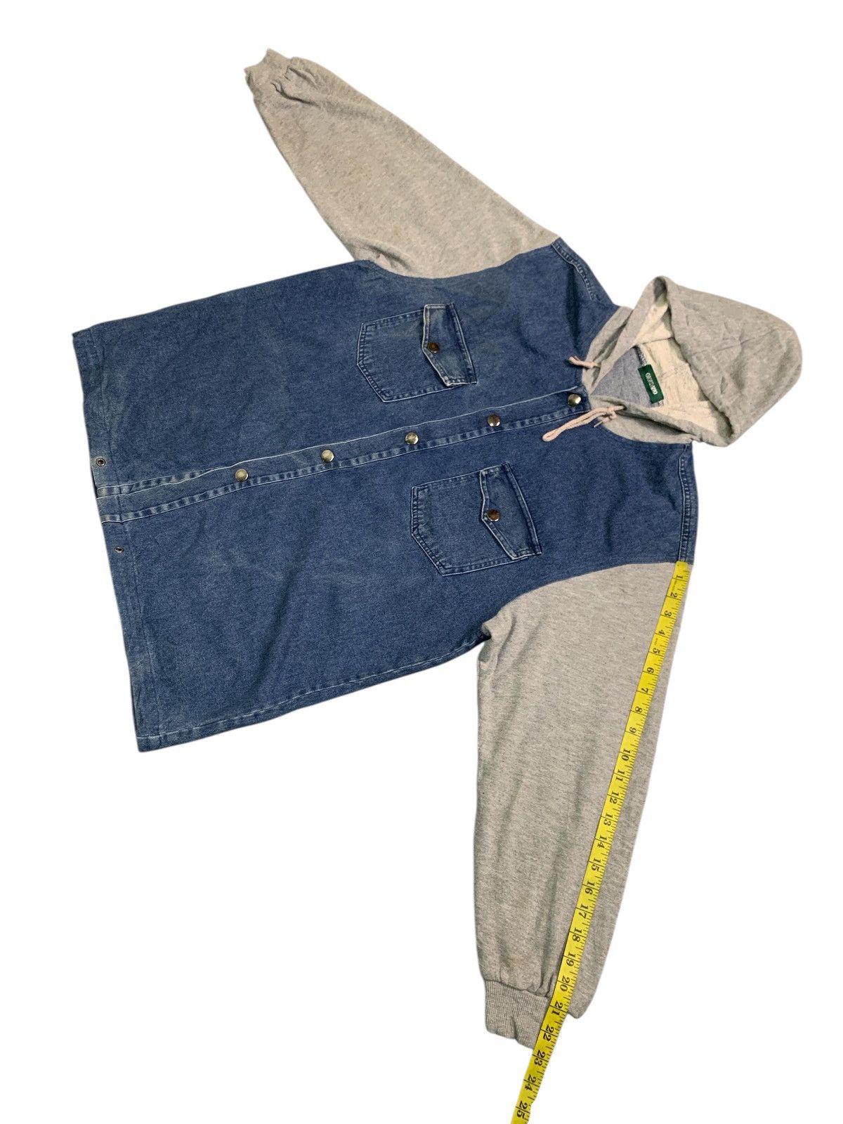 Giordano Rare Design Giordano Snap Button Denim Hoodie Size US L / EU 52-54 / 3 - 11 Thumbnail