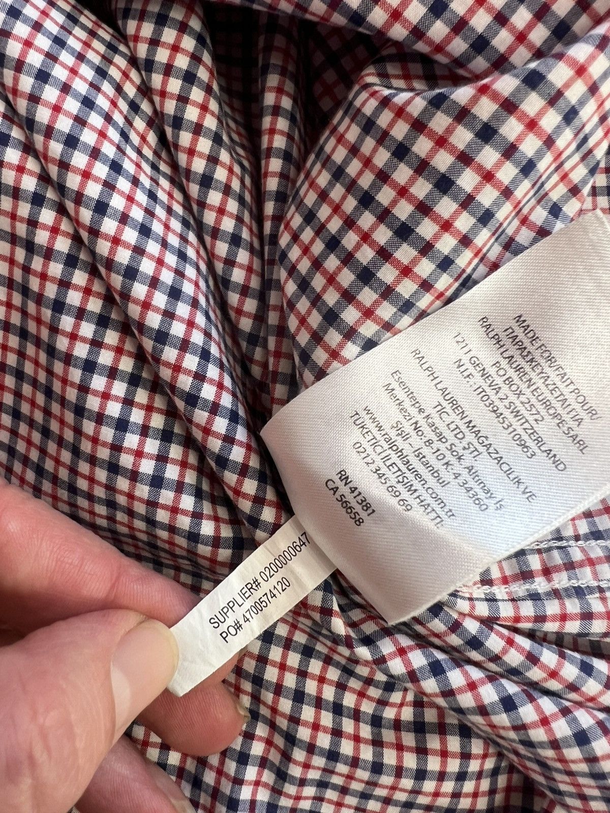 Ralph Lauren Ralph Lauren Slim Fit Plaid Shirt L Blue Red Check Cotton Size US L / EU 52-54 / 3 - 9 Thumbnail