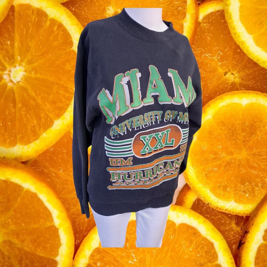 Other VTG Collegiate Colors Mens Navy University of Miami Sweatshi Size US M / EU 48-50 / 2 - 1 Thumbnail