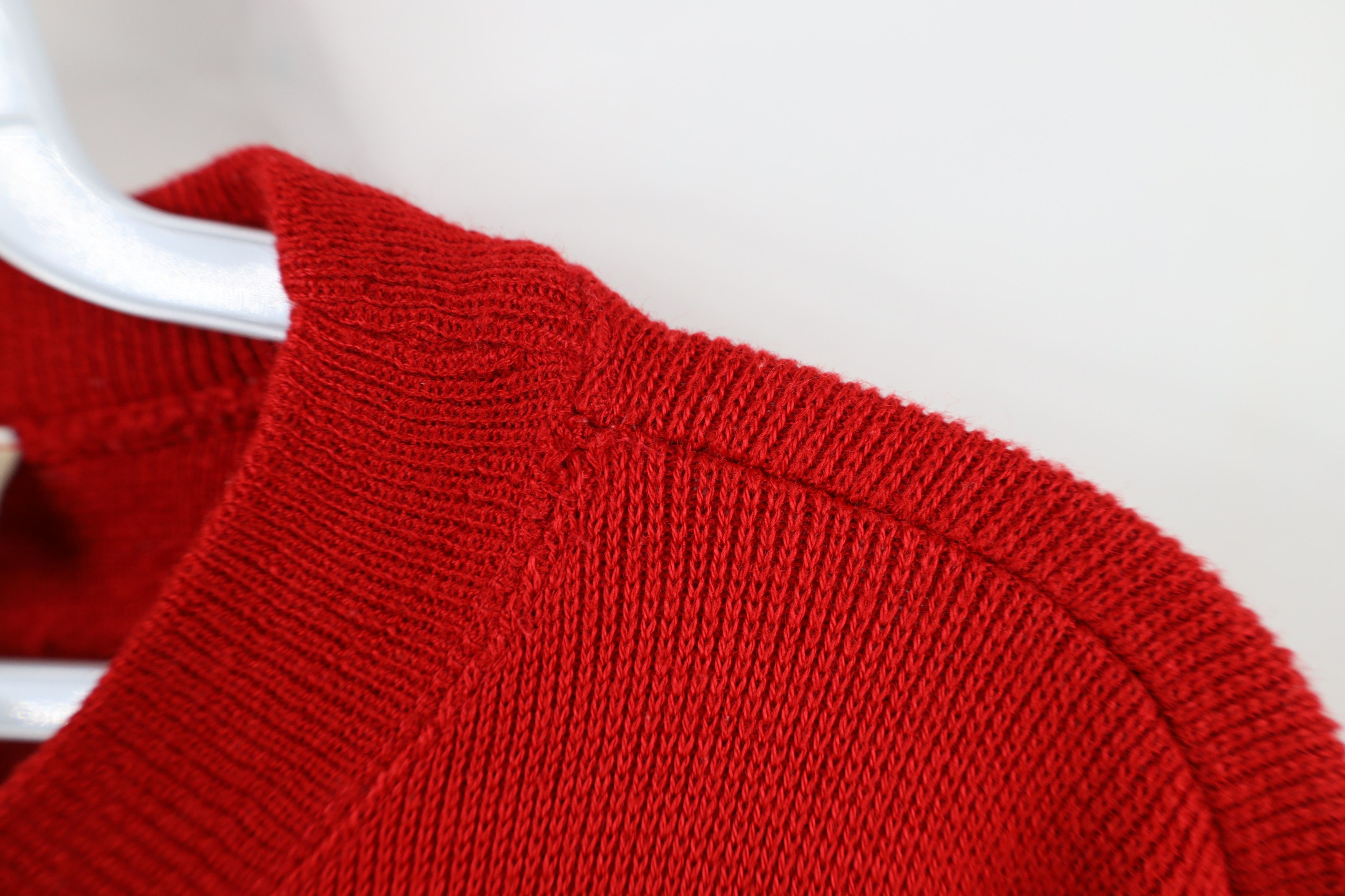 Diane von Furstenberg Vintage 90s Diane Von Furstenberg 3/4 Sleeve Sweater Red USA Size XL / US 12-14 / IT 48-50 - 6 Thumbnail