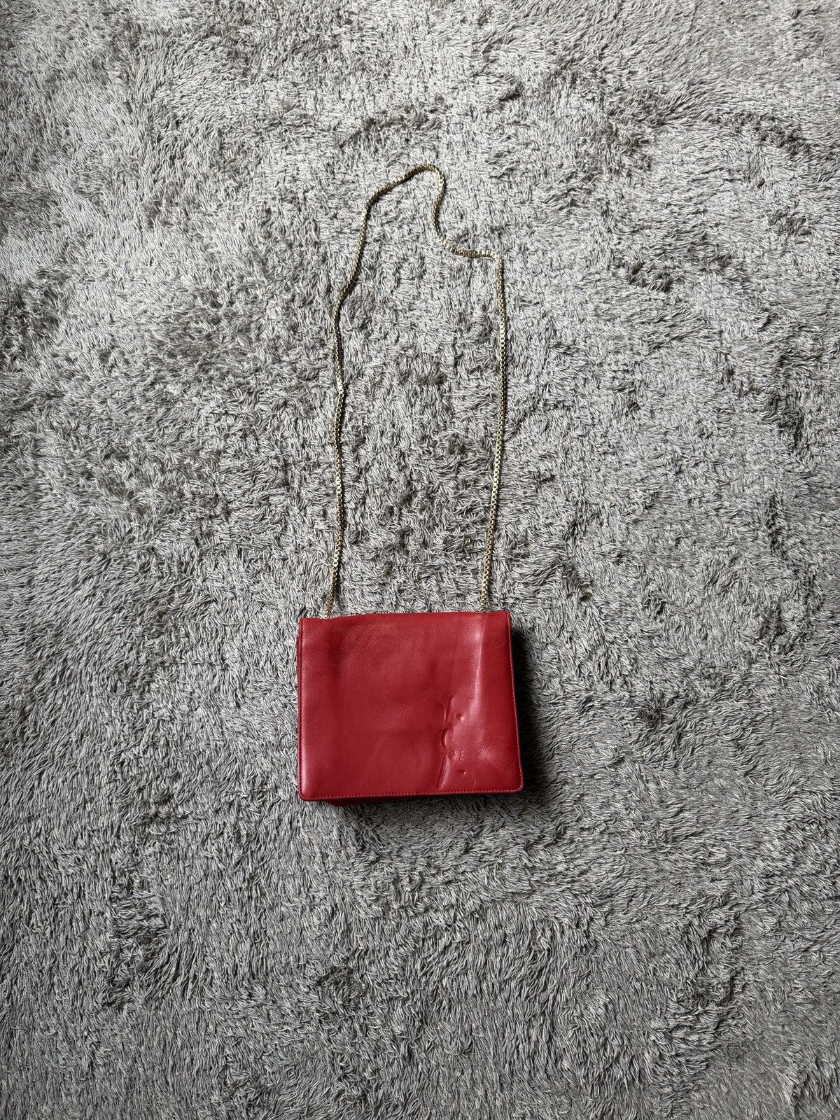 Salvatore Ferragamo Salvatore Ferragamo Red Lipstick Leather Thalia Shoulder Bag Size ONE SIZE - 15 Thumbnail