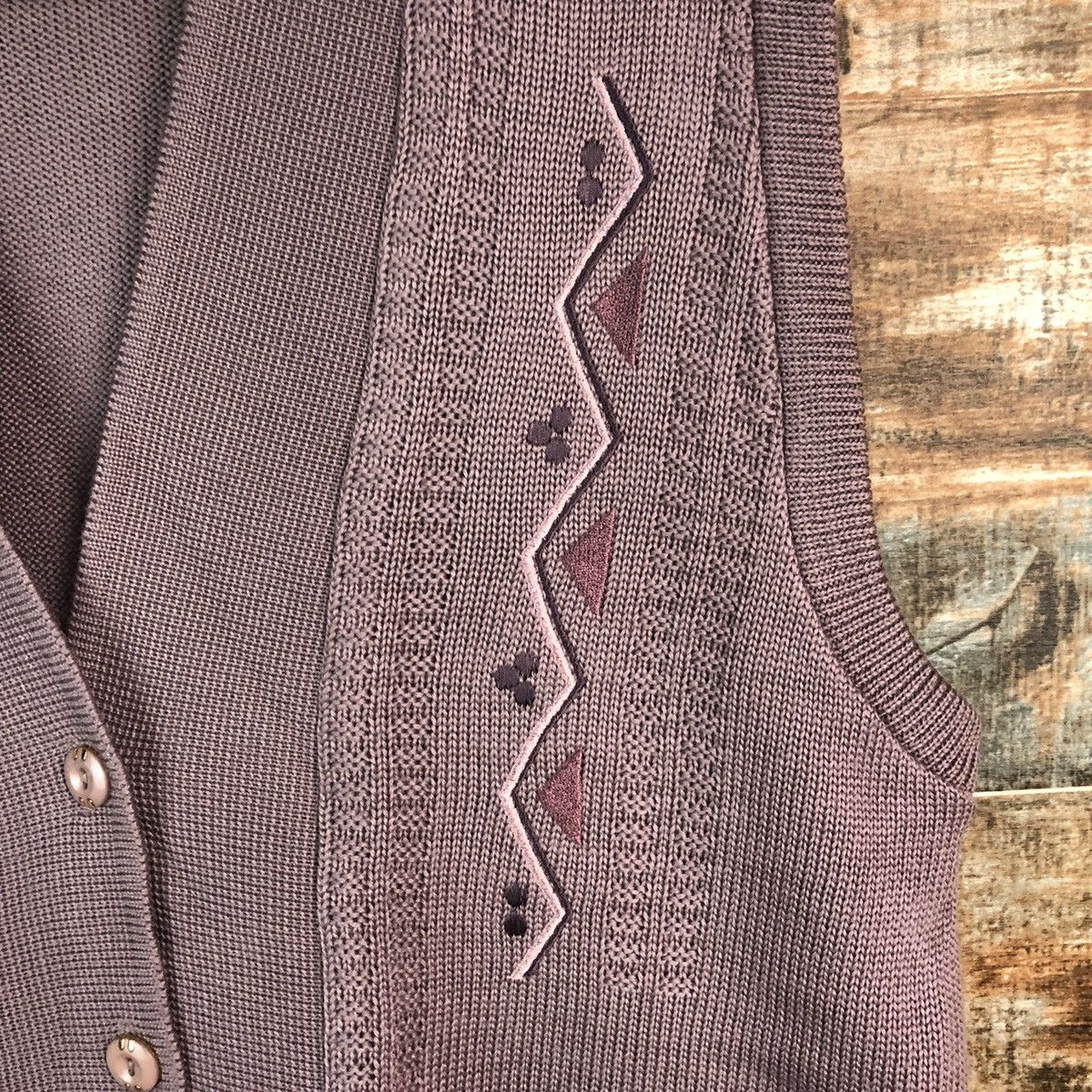 Japanese Brand × Vintage My Mrs Pink Vest Knitwear #A2362 Size L / US 10 / IT 46 - 8 Thumbnail