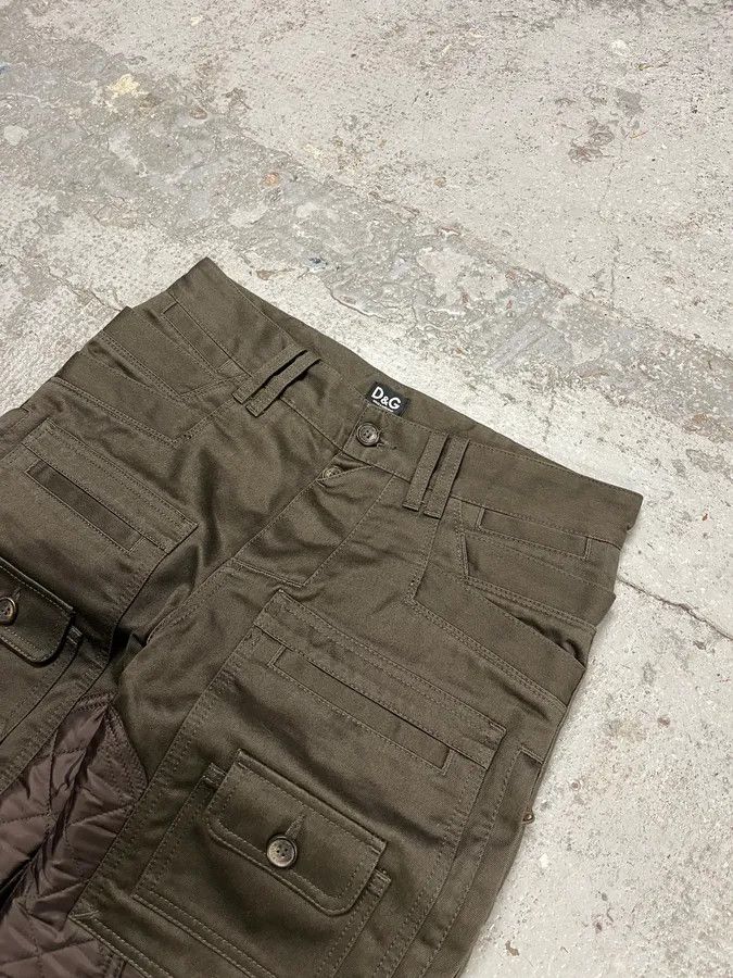 Dolce & Gabbana AW2008 Dolce & Gabbana Hybrid Khaki Nylon Cargo Pants Size US 32 / EU 48 - 5 Thumbnail