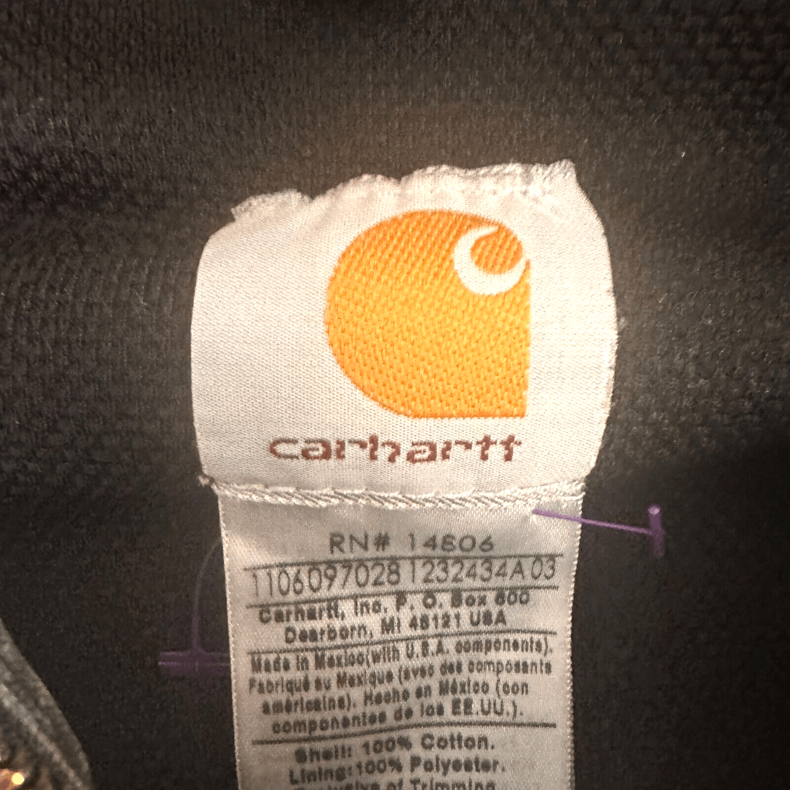 Carhartt Vintage Carhartt Hooded Jacket J25 MOS Duck Canvas XL Moss Size US XL / EU 56 / 4 - 5 Thumbnail