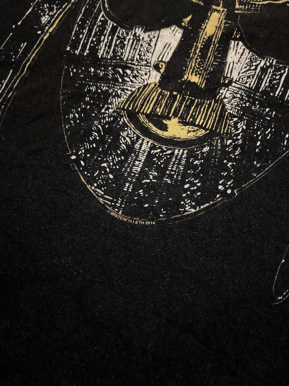 Band Tees × Vintage Winterfylleth Medieval Helmet Graphic Tee 2014 Size US L / EU 52-54 / 3 - 5 Thumbnail