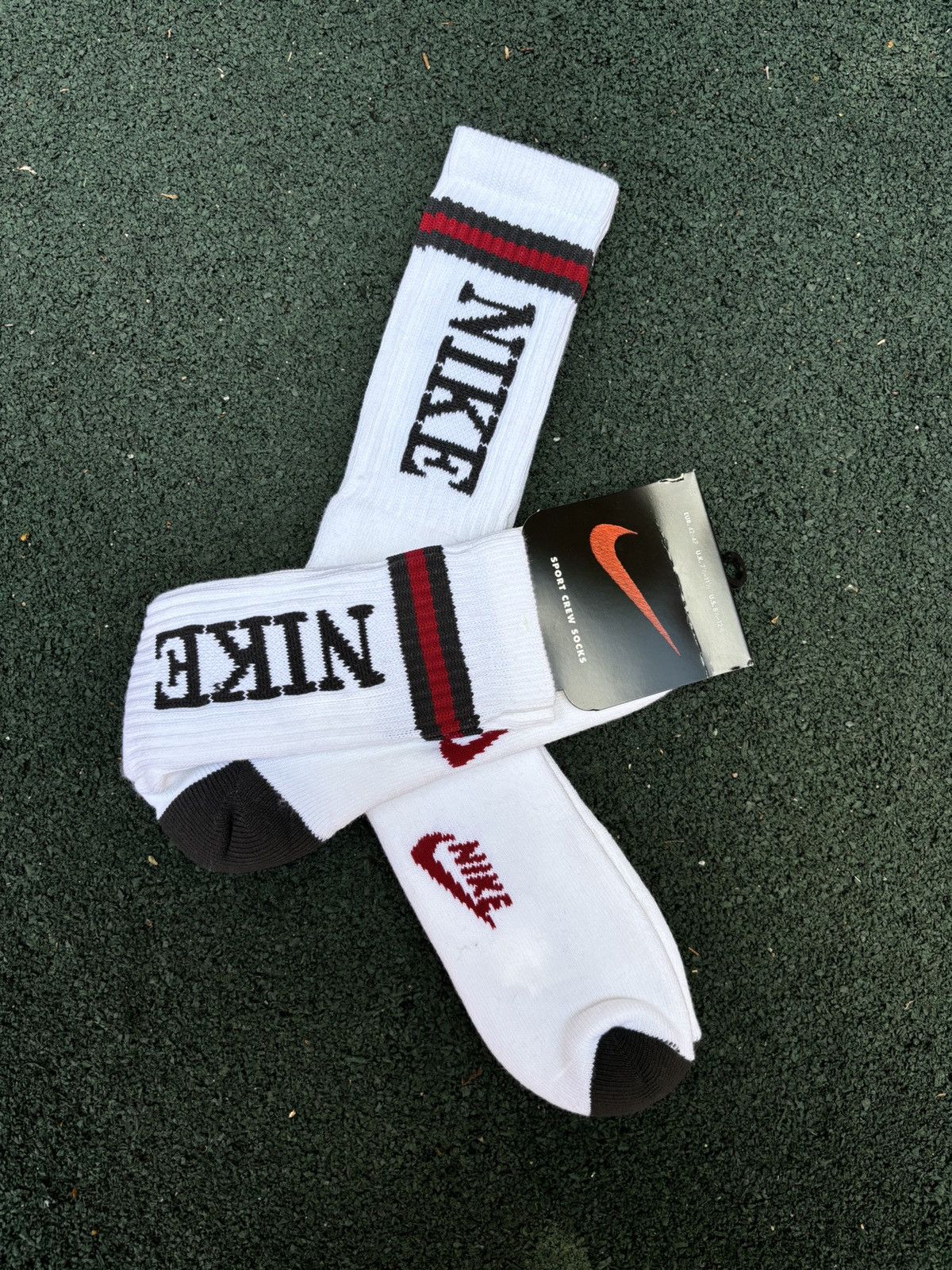 Jordan Brand Rare Nike Basketball Socks 90s Size ONE SIZE - 4 Thumbnail